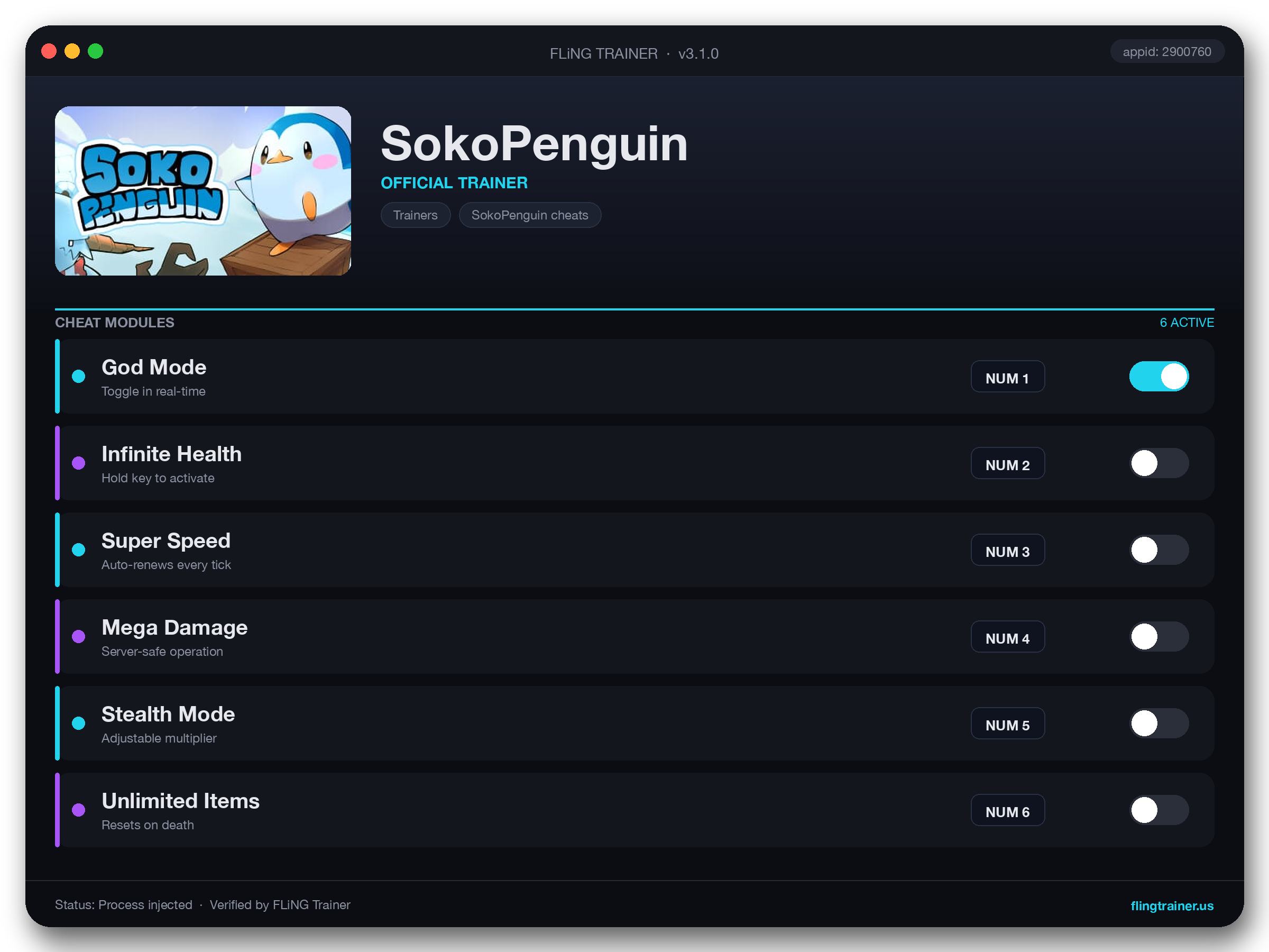 SokoPenguin Trainer interface