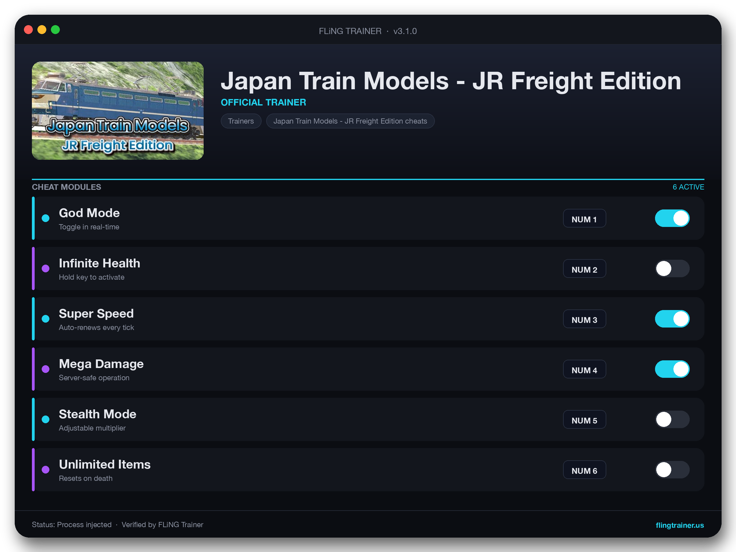 Japan Train Models - JR Freight Edition Trainer interface