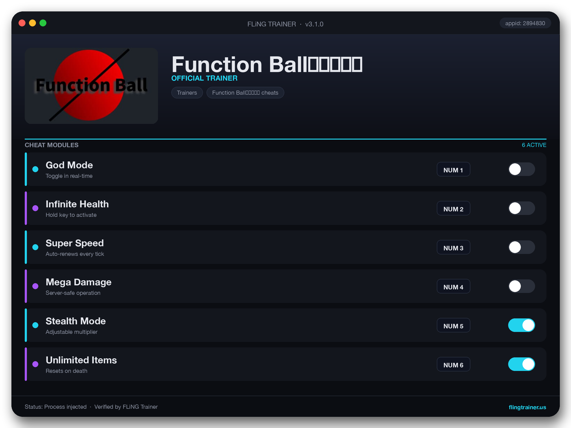 Function Ball(関数球) Trainer interface