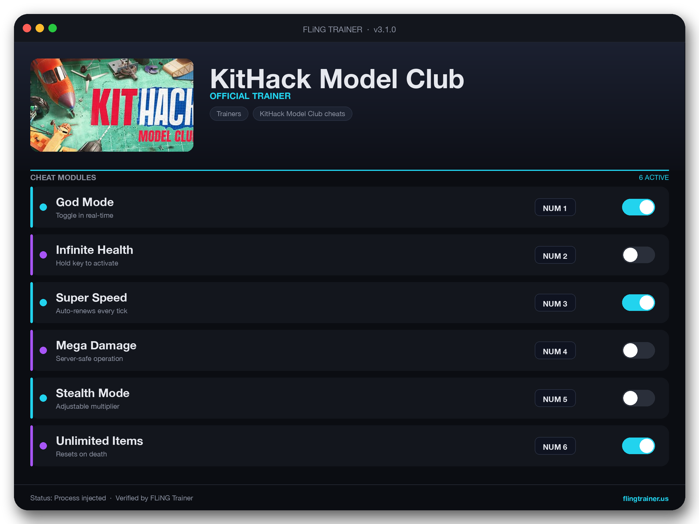KitHack Model Club Trainer interface