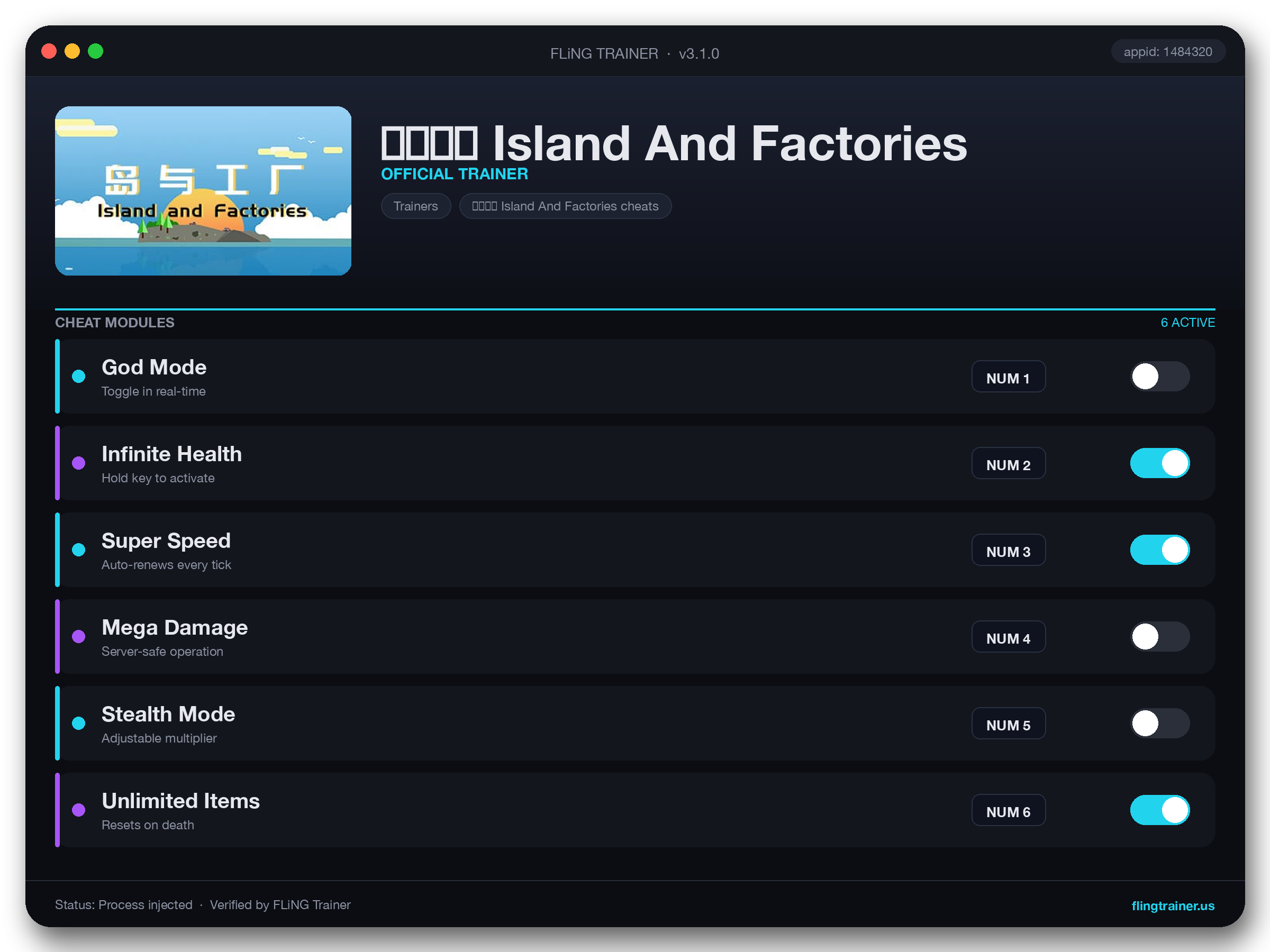 岛与工厂 Island And Factories Trainer interface