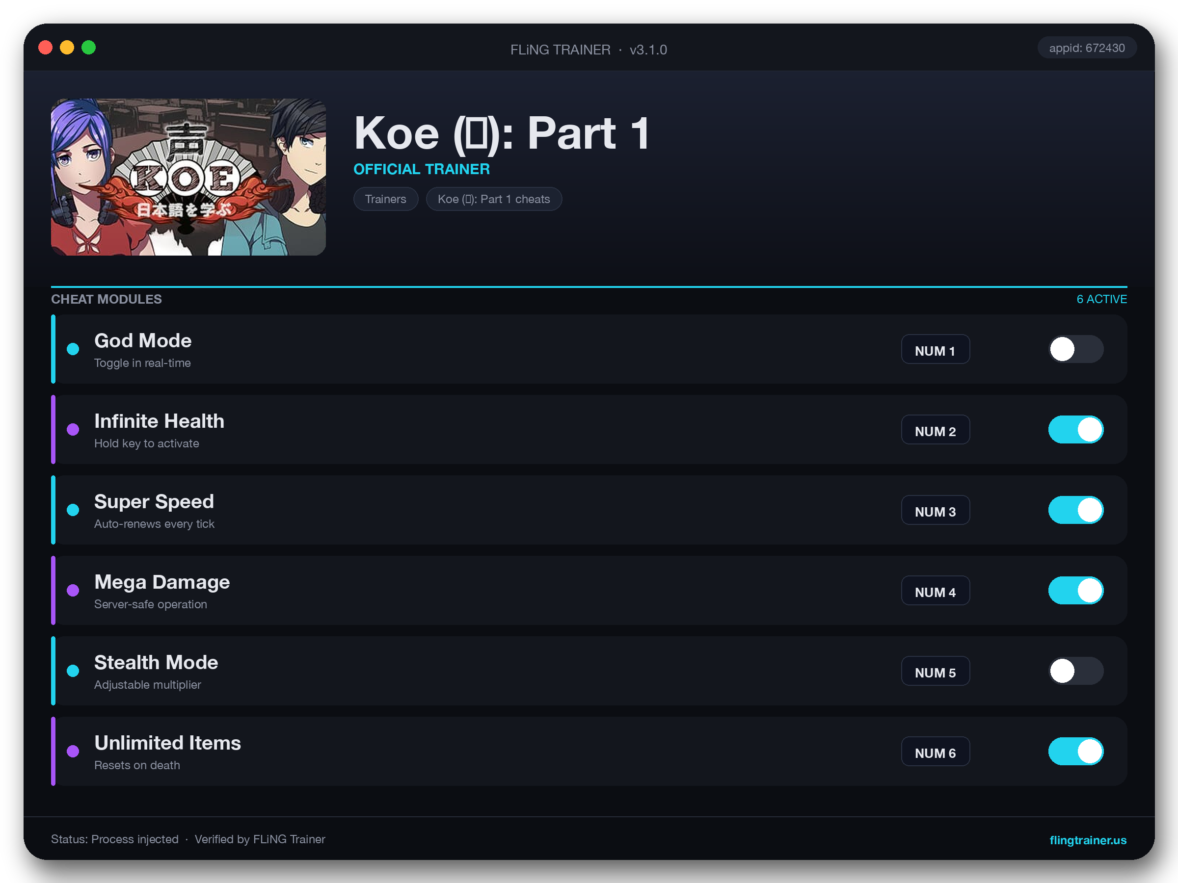 Koe (声): Part 1 Trainer interface