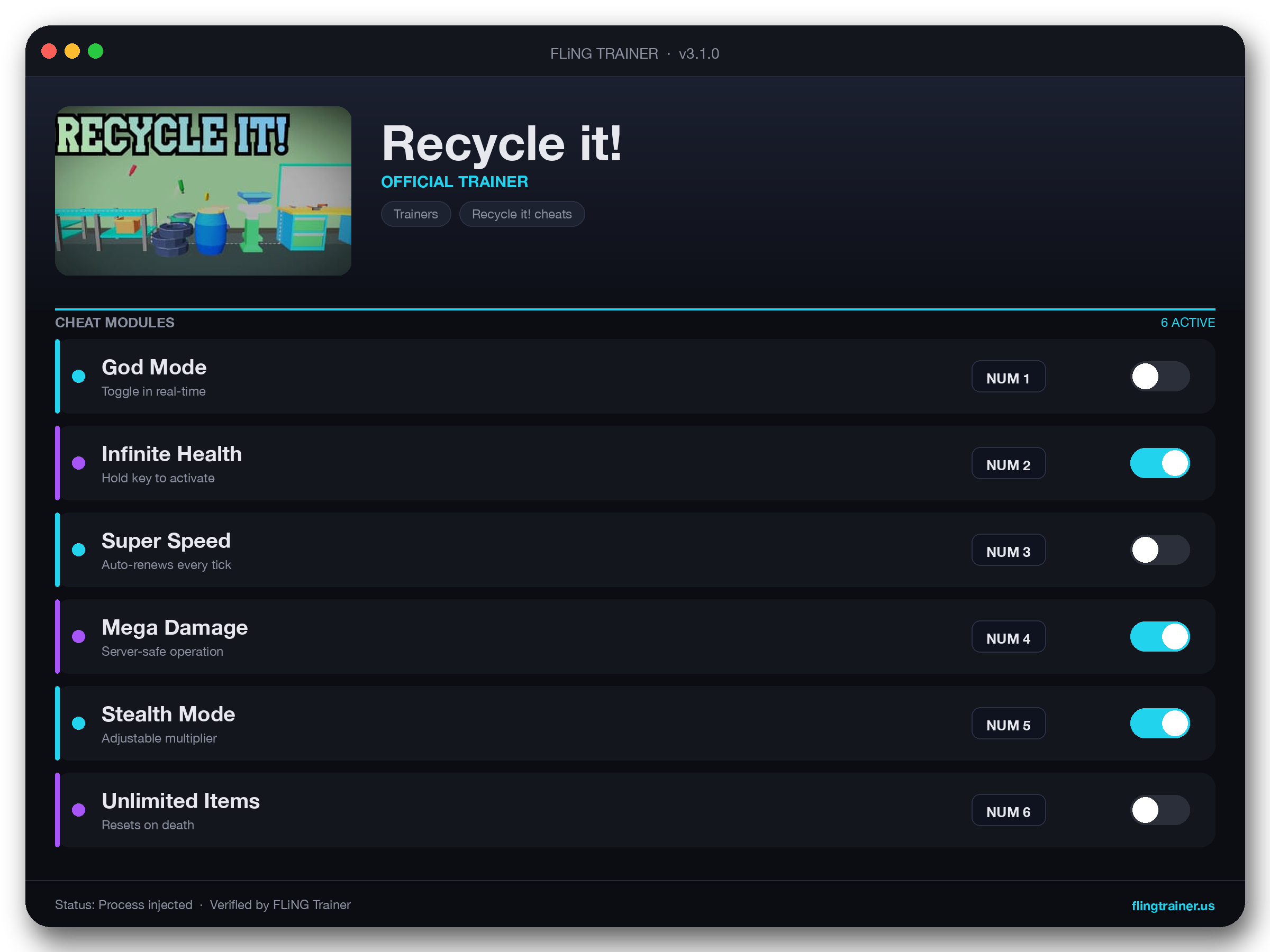 Recycle it! Trainer interface