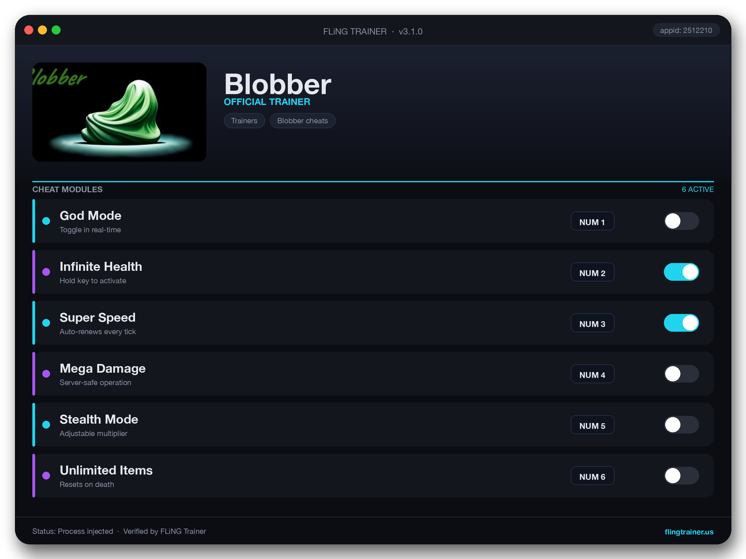 Blobber Trainer interface