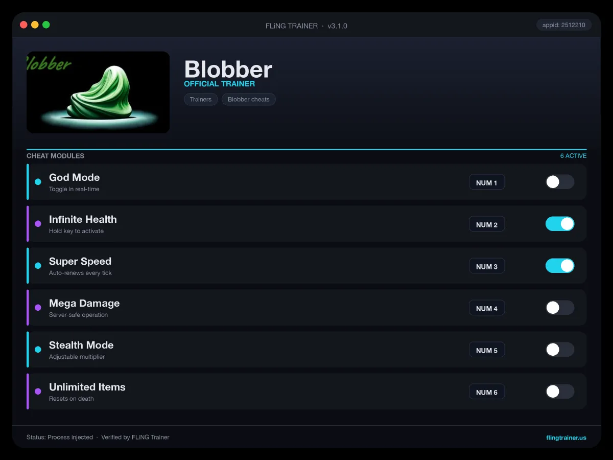 Blobber Trainer interface