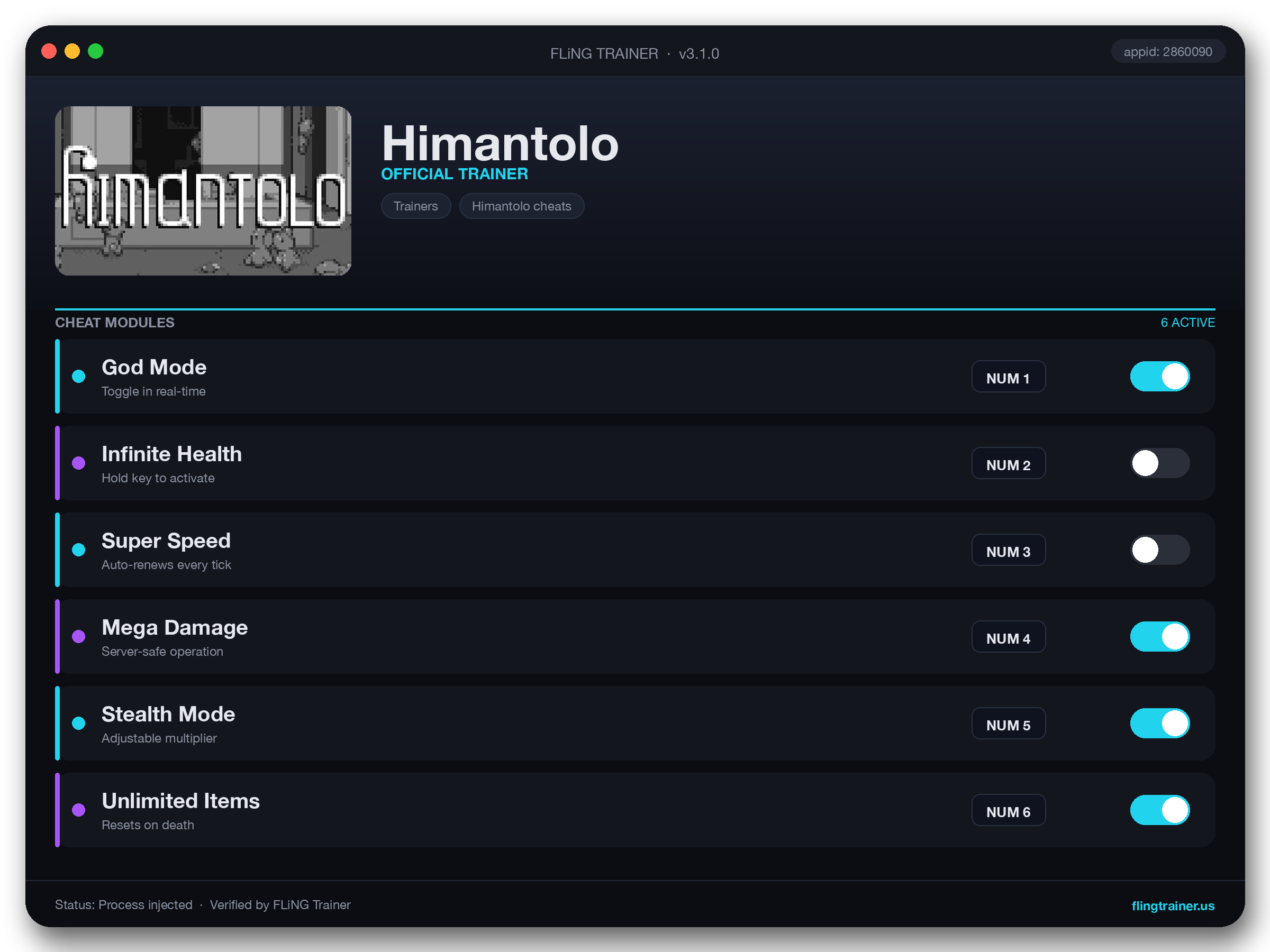 Himantolo Trainer interface