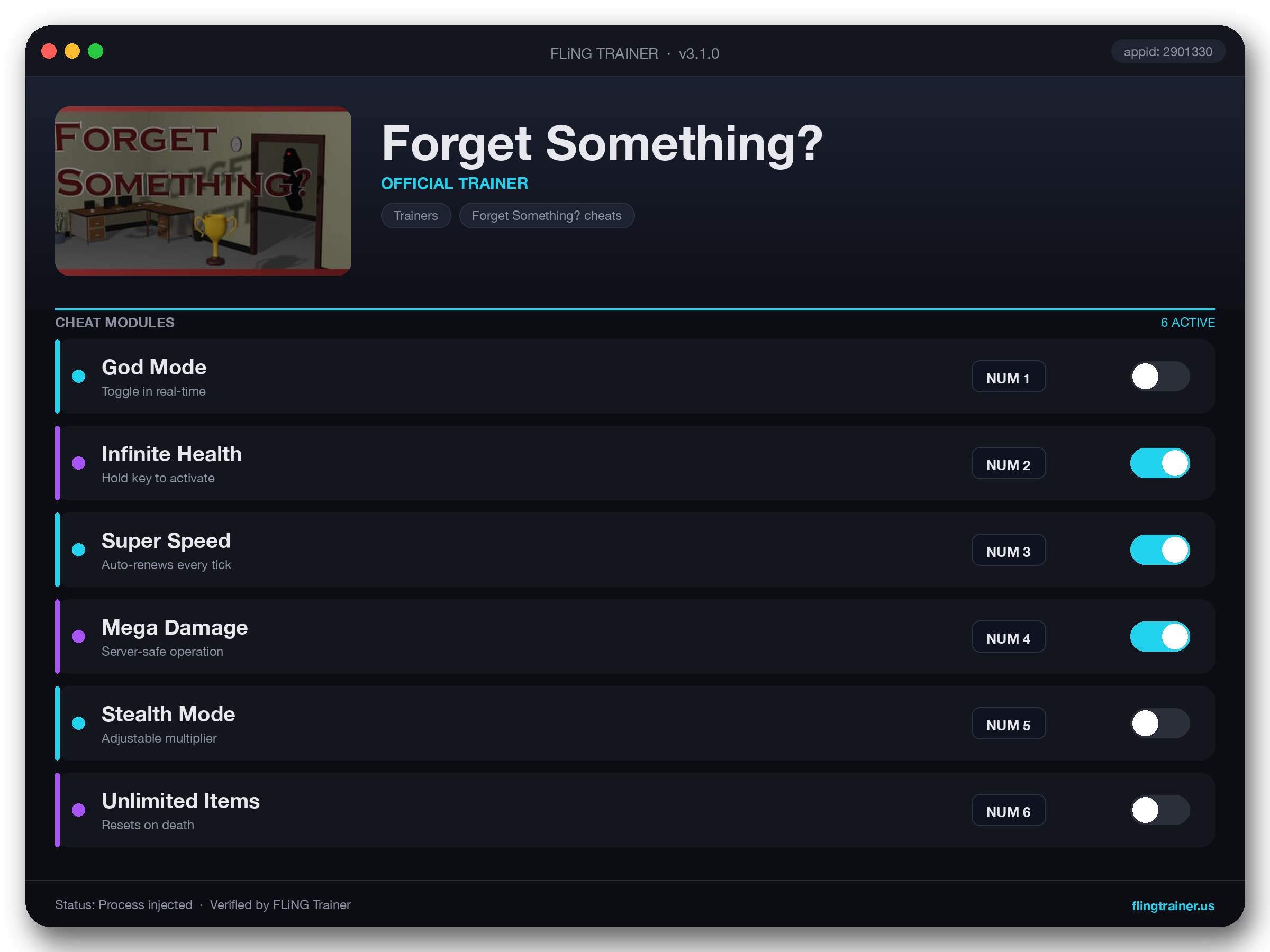 Forget Something? Trainer interface