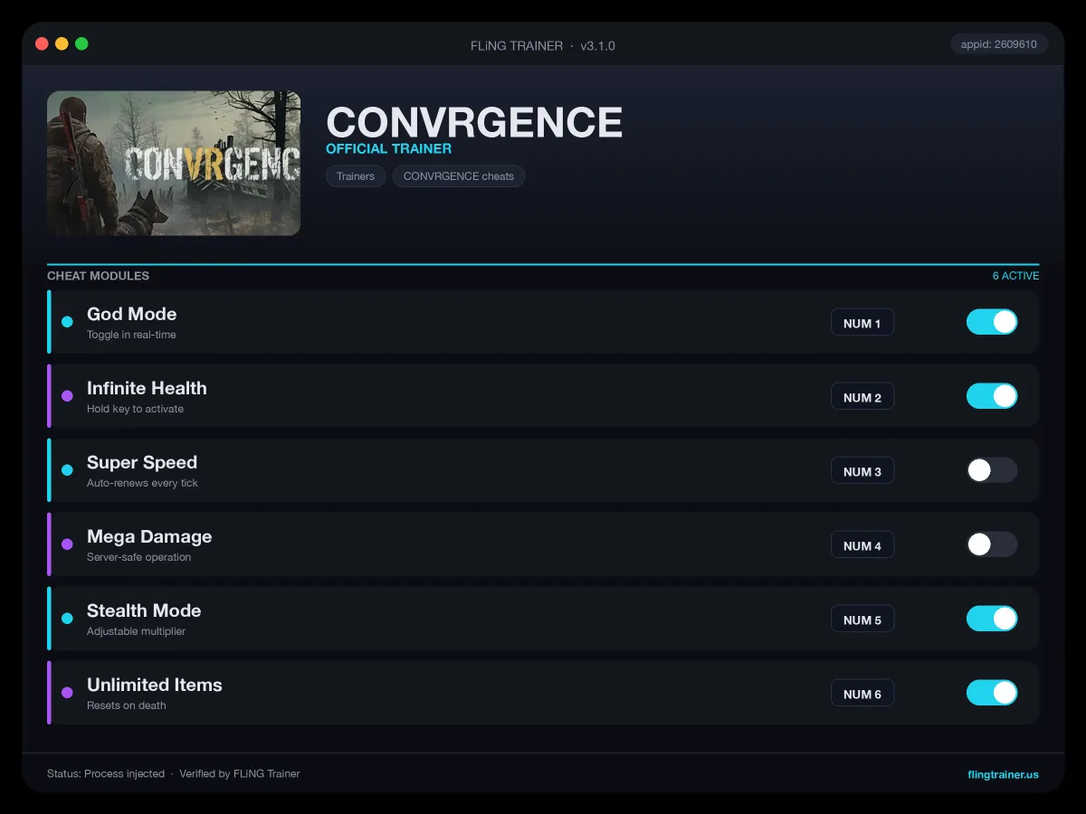 CONVRGENCE Trainer interface