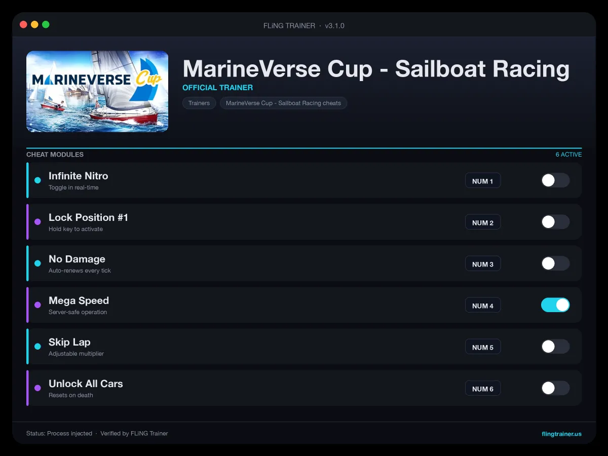 MarineVerse Cup - Sailboat Racing Trainer interface