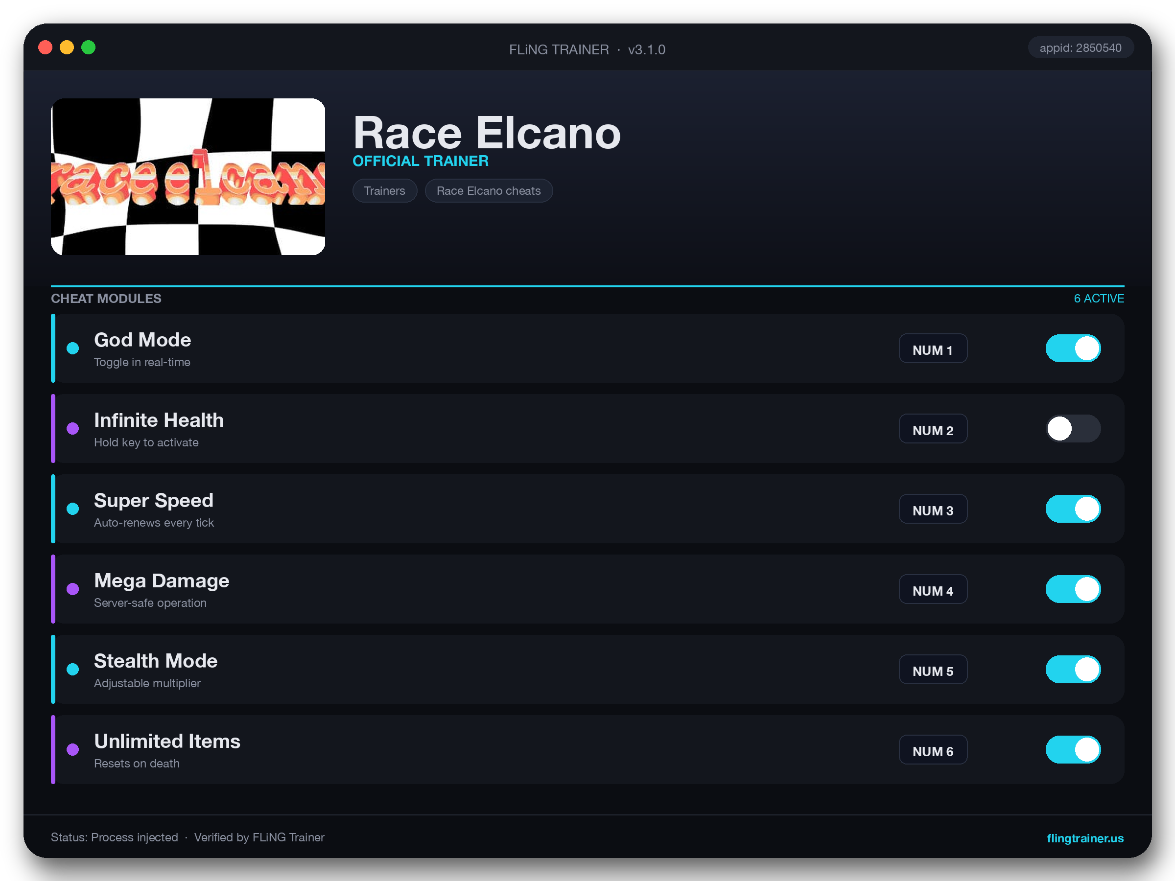 Race Elcano Trainer interface