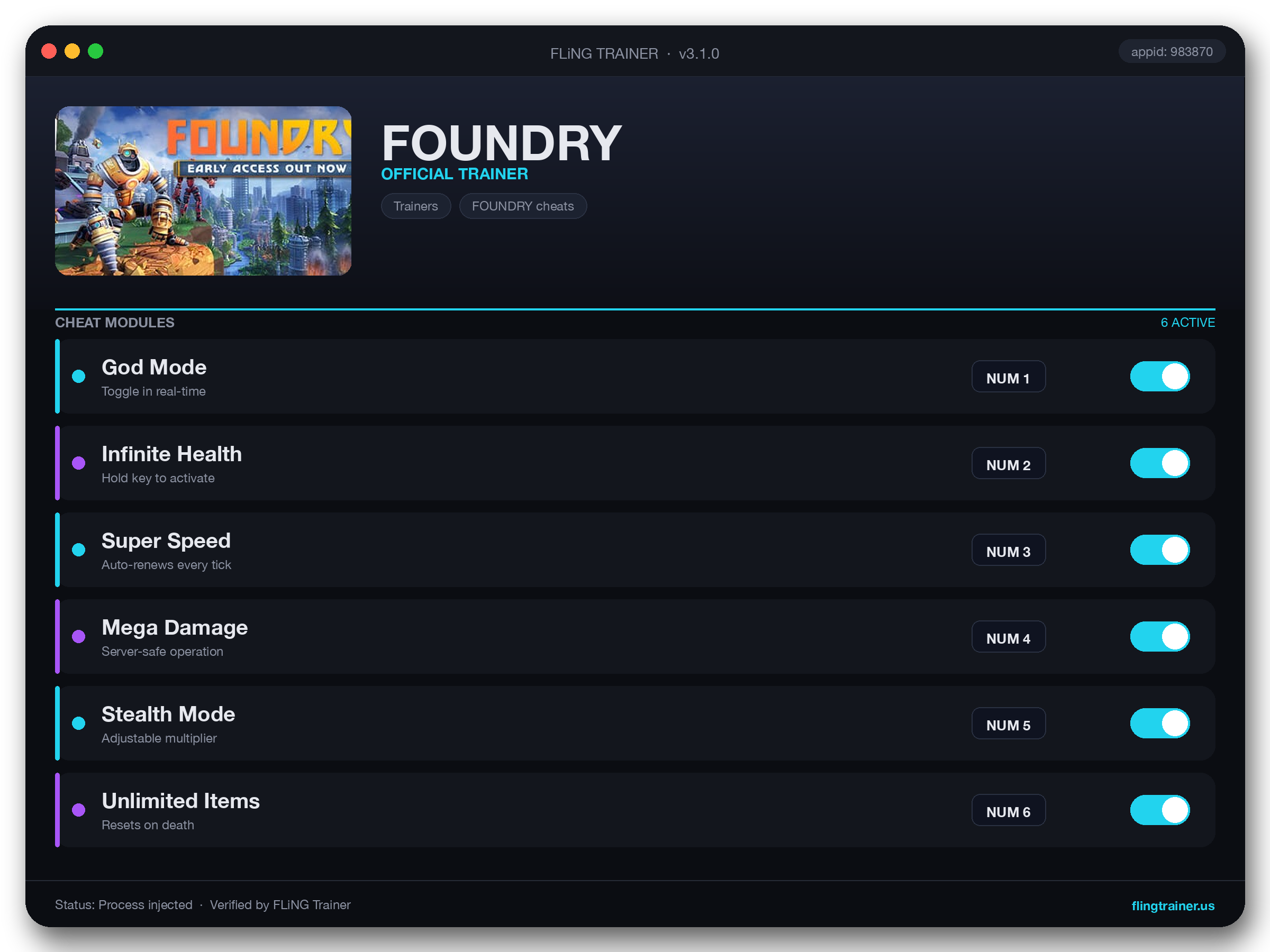 FOUNDRY Trainer interface