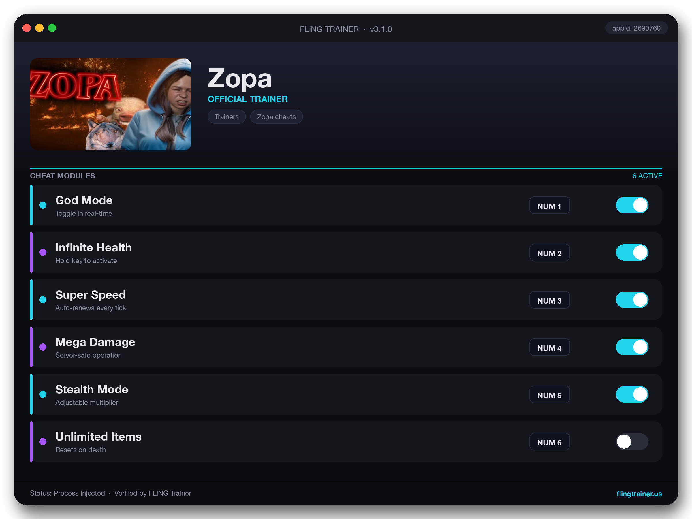 Zopa Trainer interface