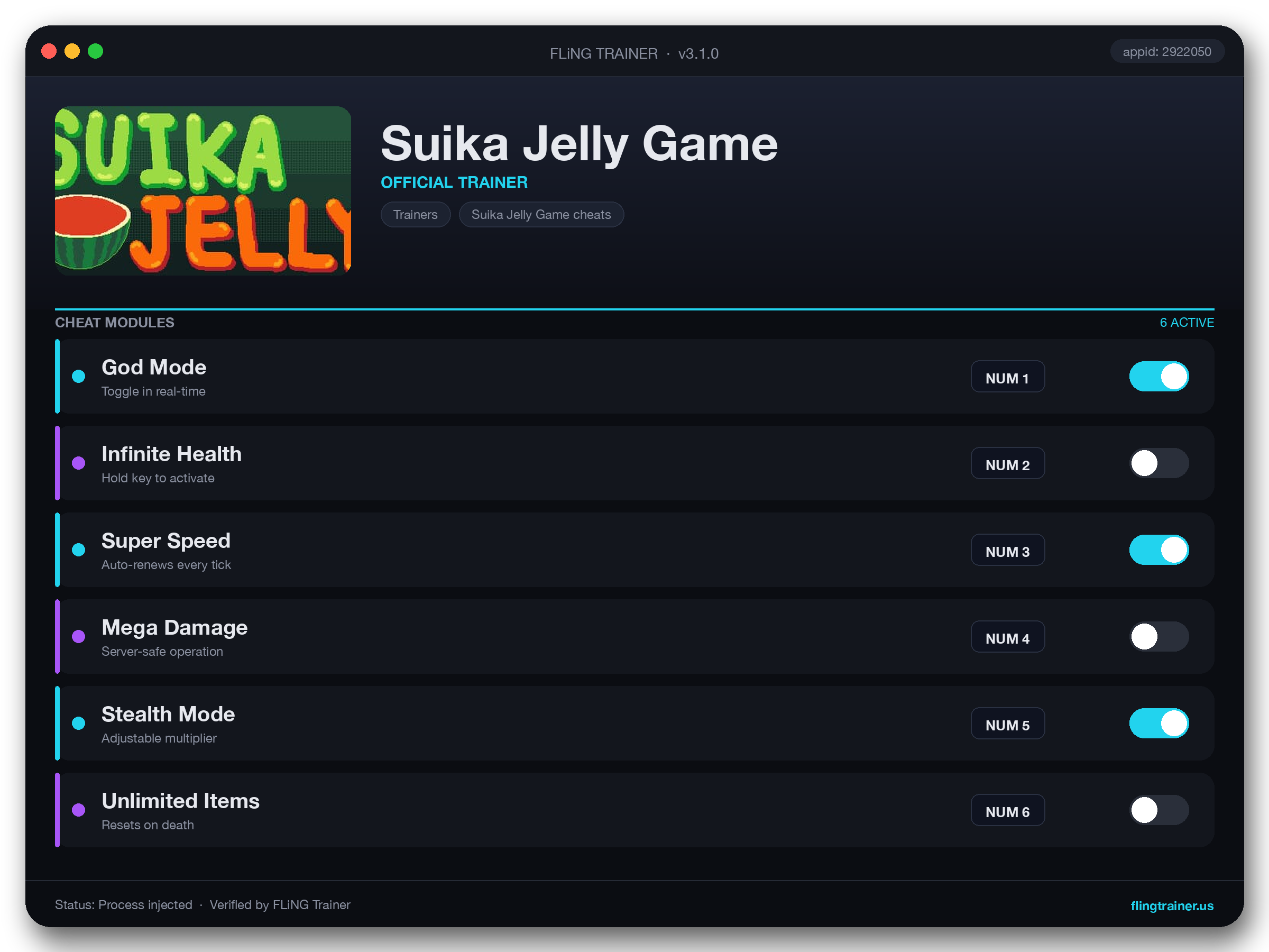 Suika Jelly Game Trainer interface