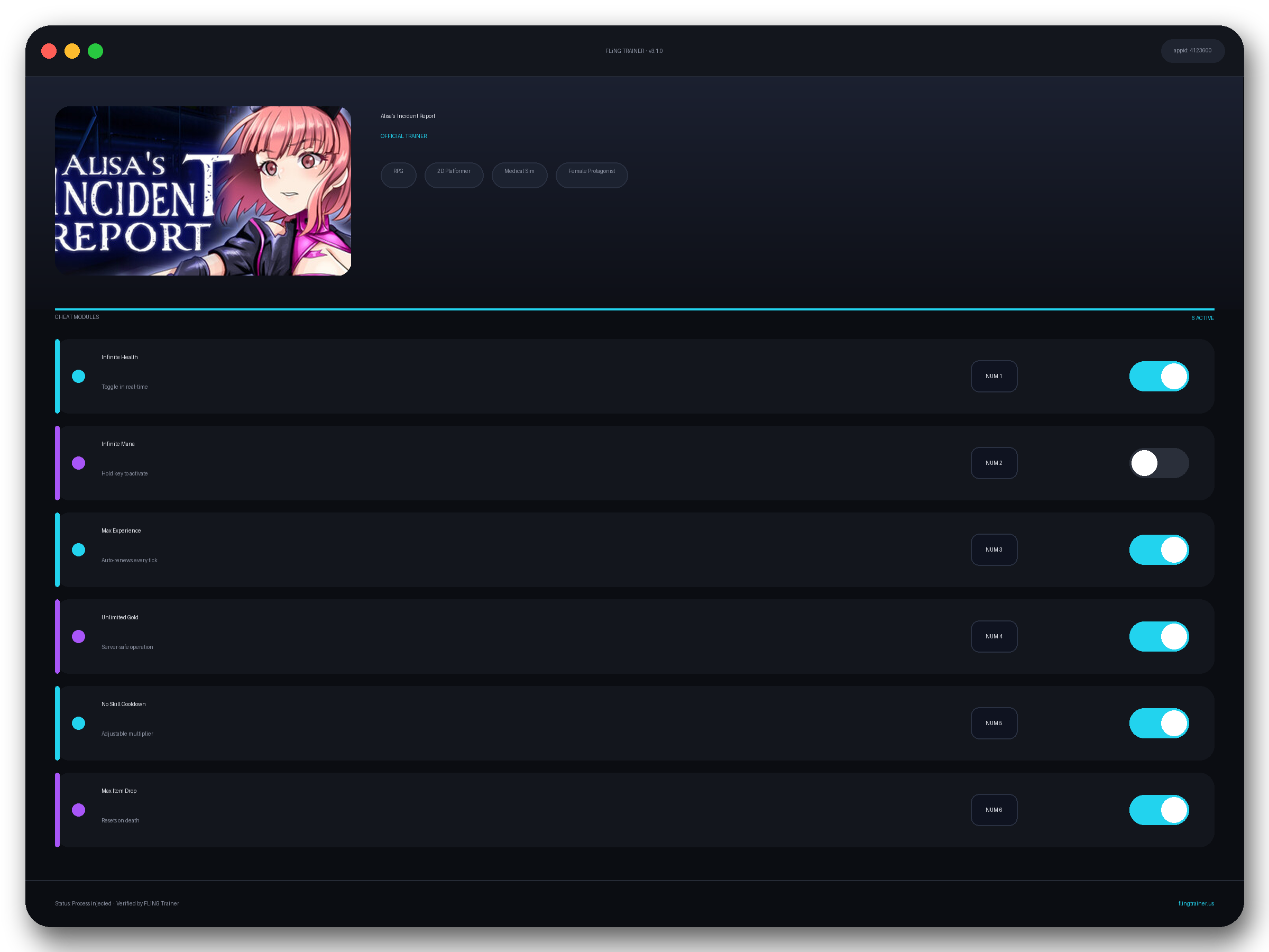 Alisa’s  Incident Report Trainer interface