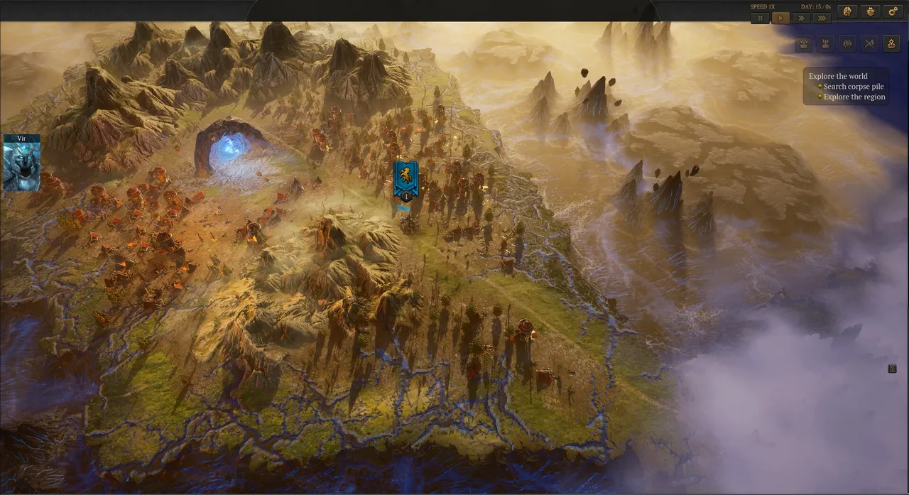 Atre: Dominance Wars — in-game combat moment