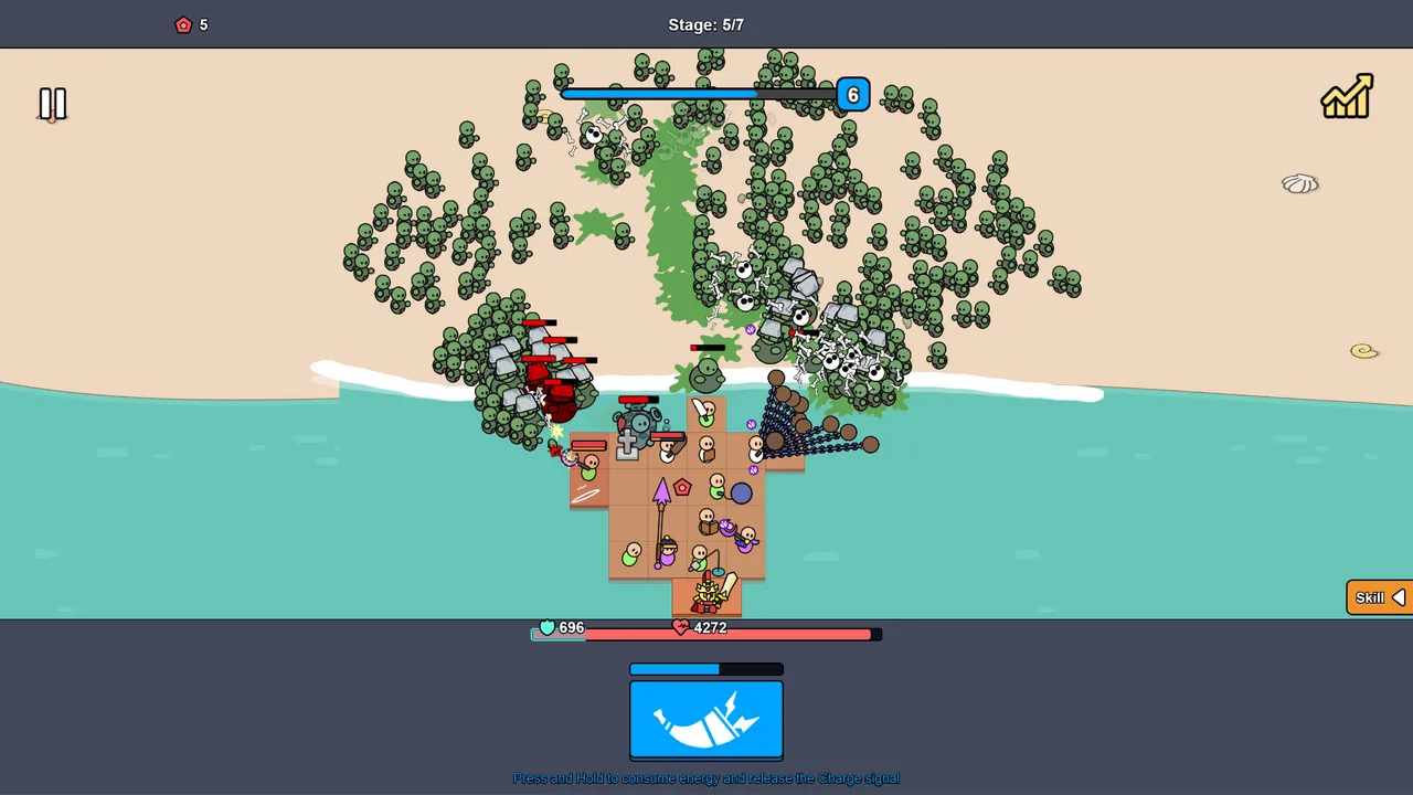 Beach Defense: Zombie Invasion — gameplay showcase