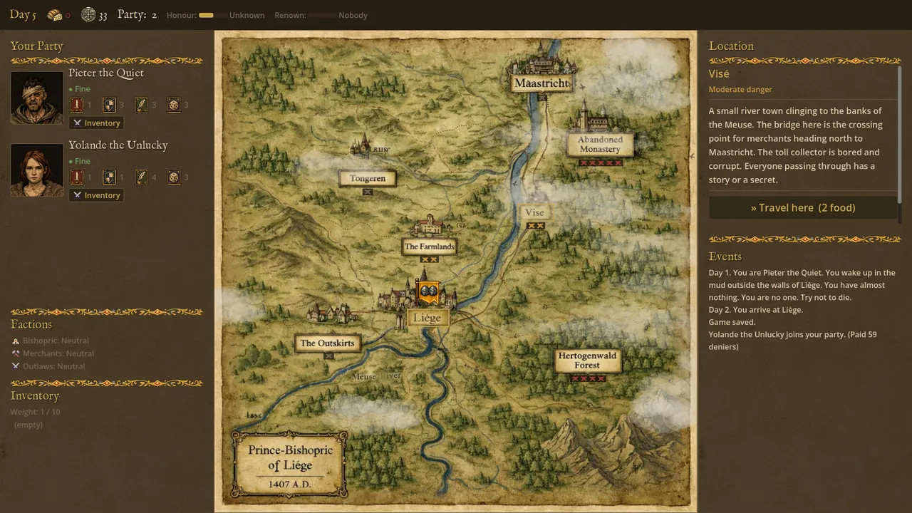 Beggar's Road — gameplay showcase