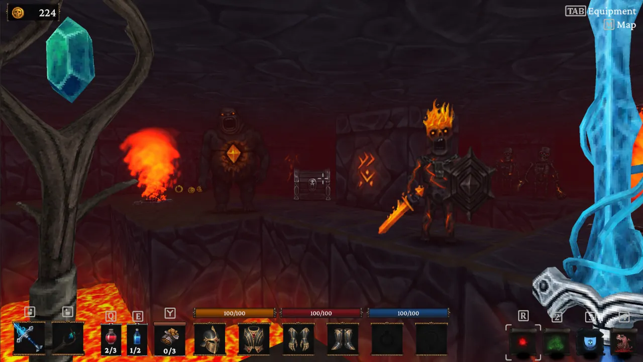 Bonehold — in-game combat moment