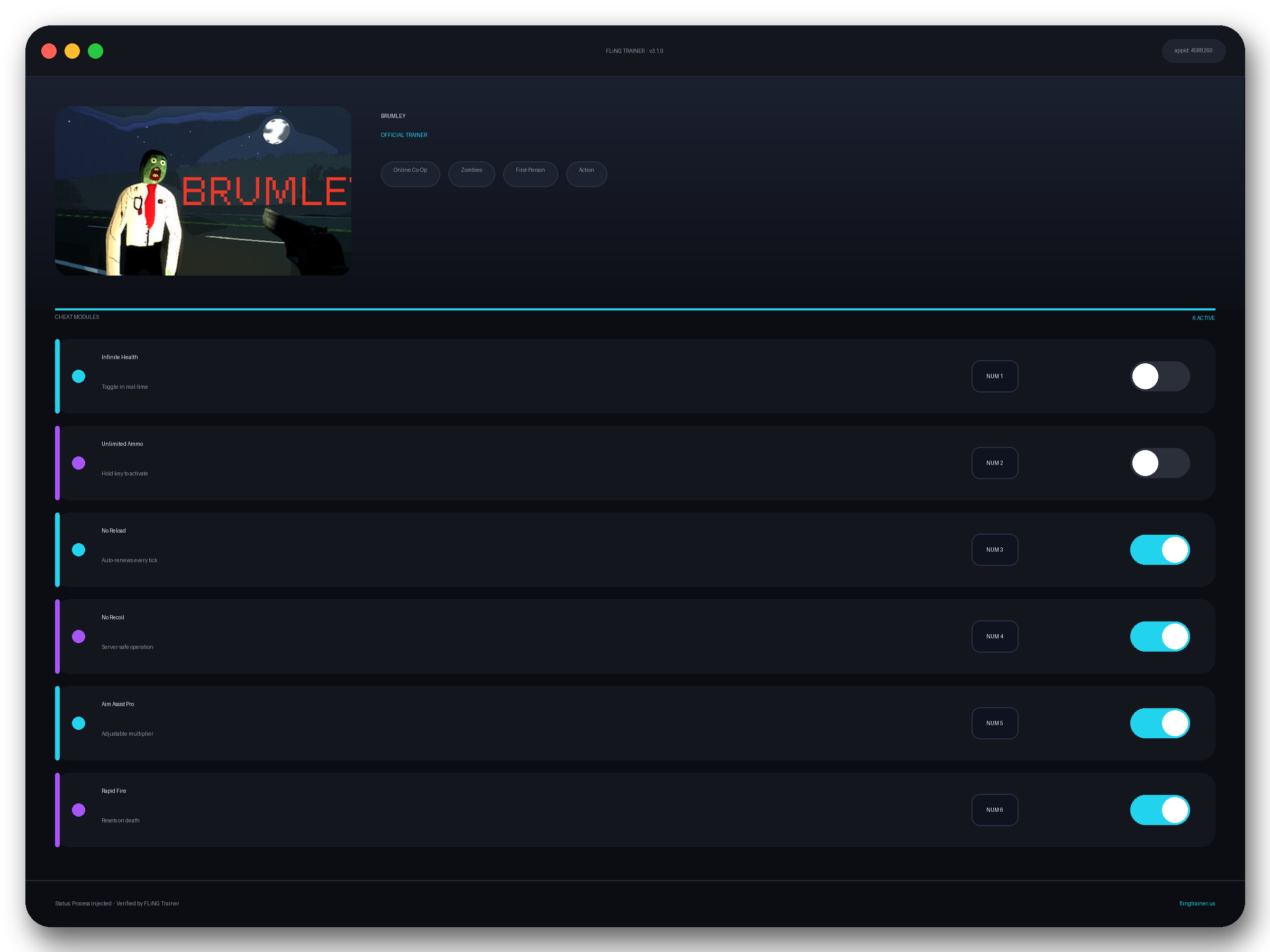 BRUMLEY Trainer interface