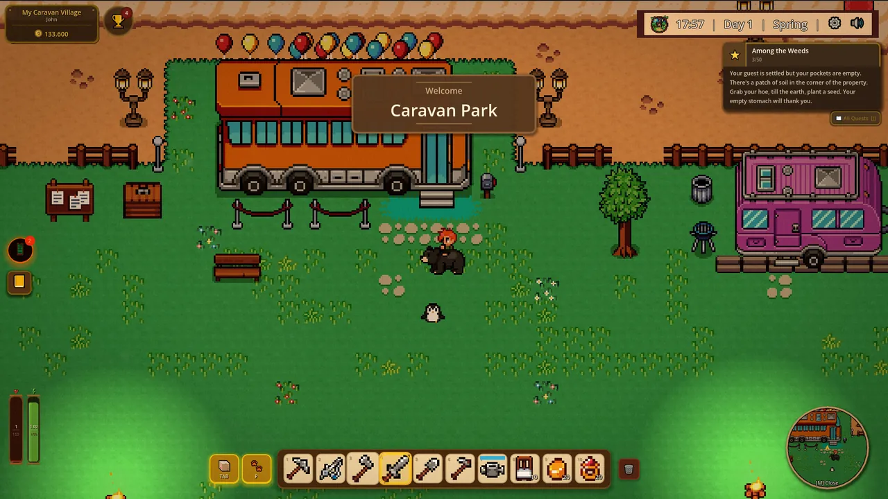 Caravan Village: Farming Life — exploration snapshot