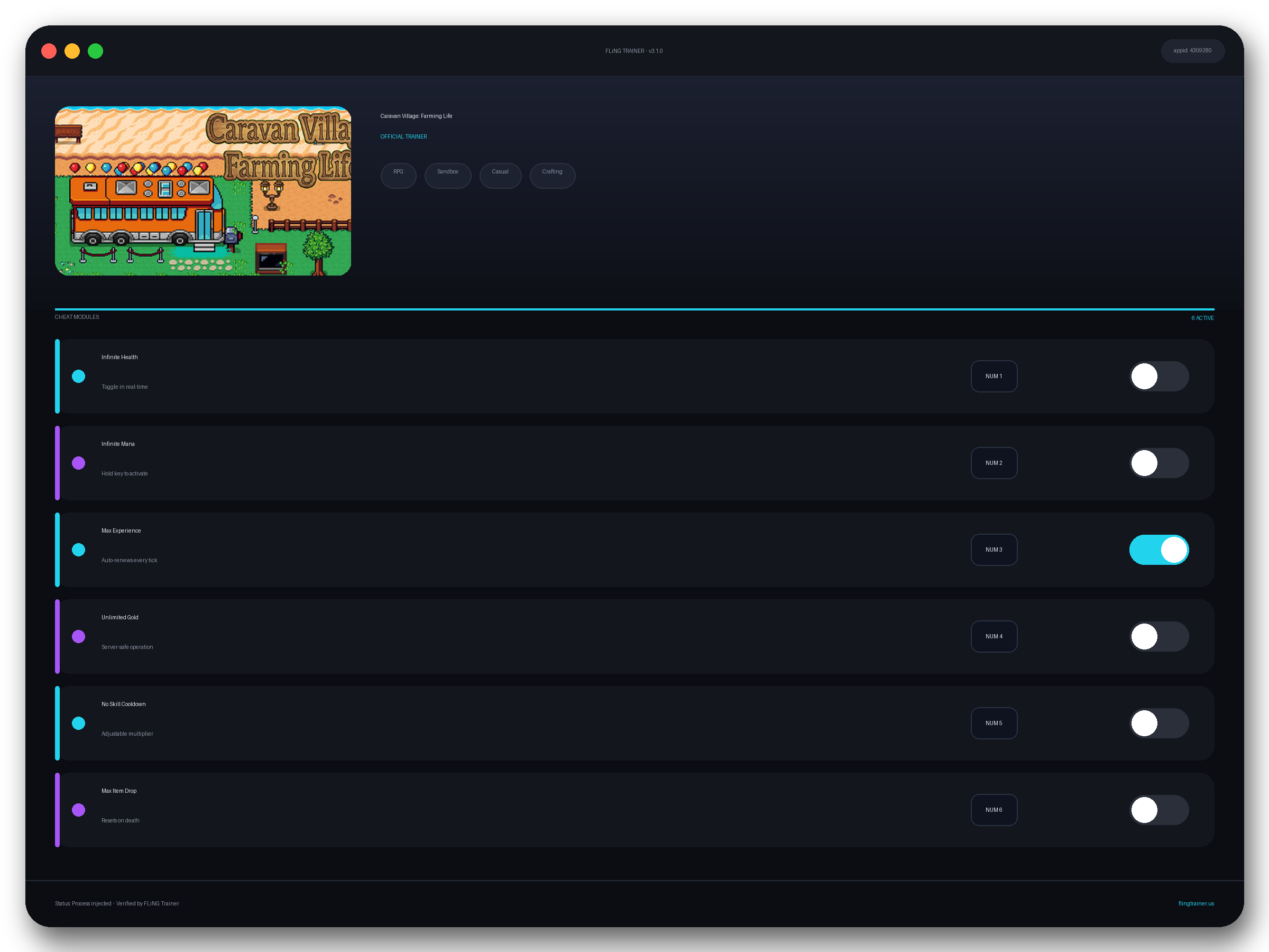 Caravan Village: Farming Life Trainer interface