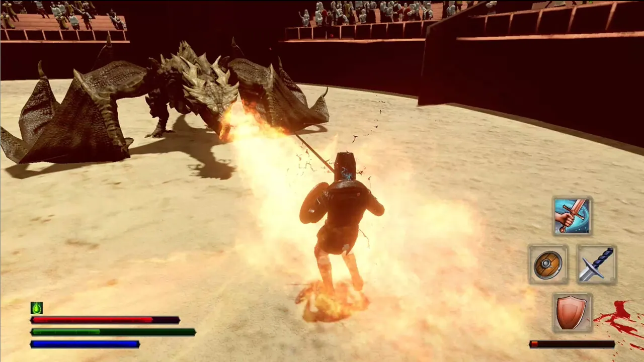 Dark Age Gladiator — in-game combat moment