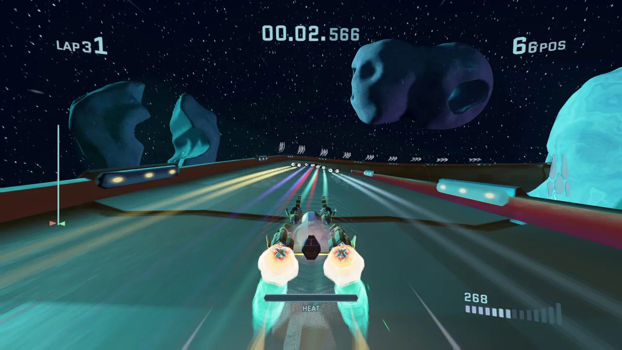 Dart Racer — in-game combat moment
