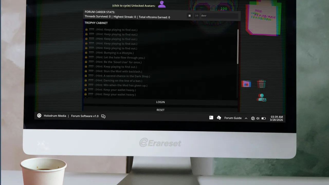 Erareset: Rogue Forum — story scene capture