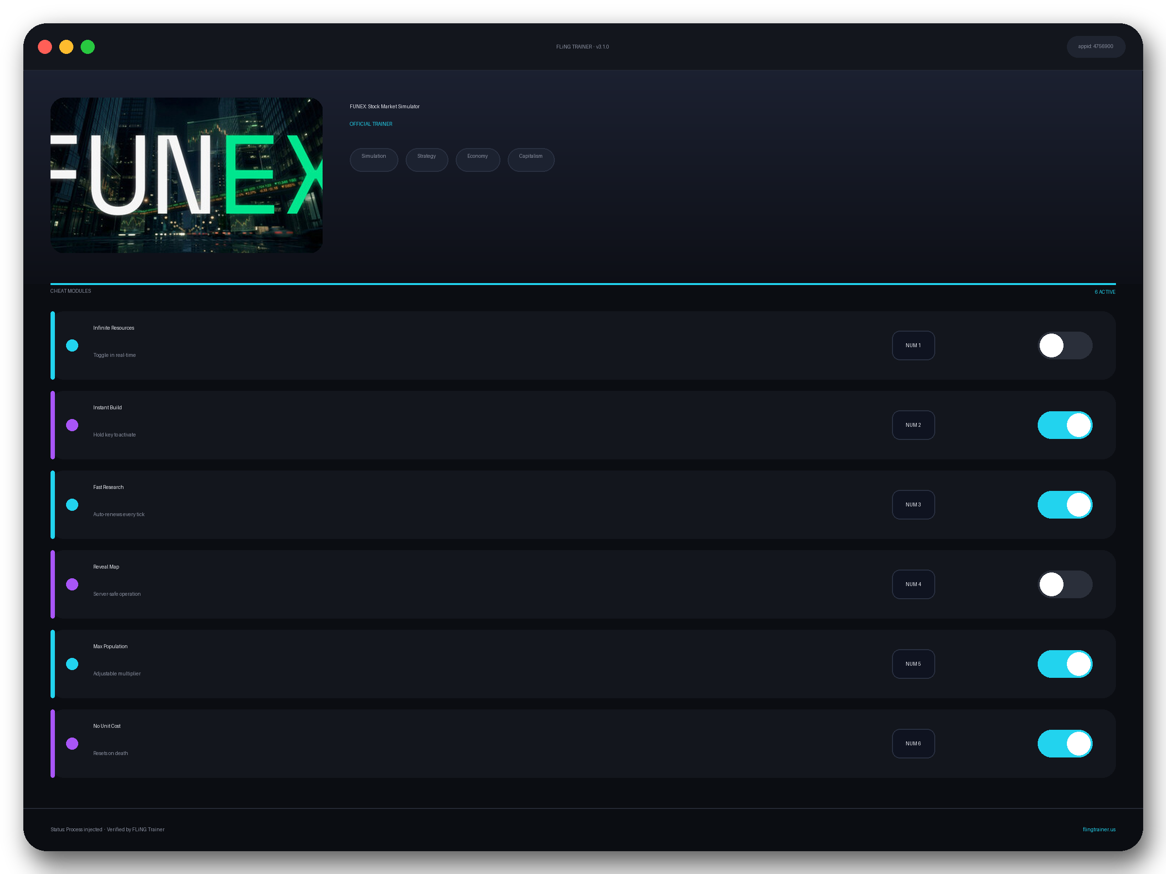 FUNEX: Stock Market Simulator Trainer interface