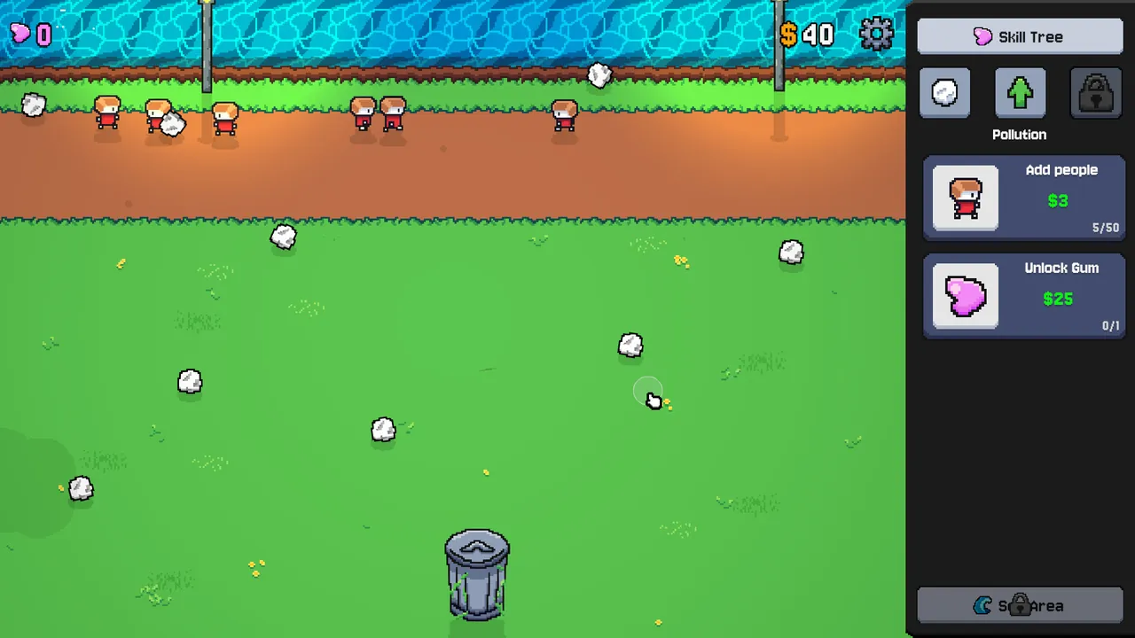Garbage Growth — environment preview