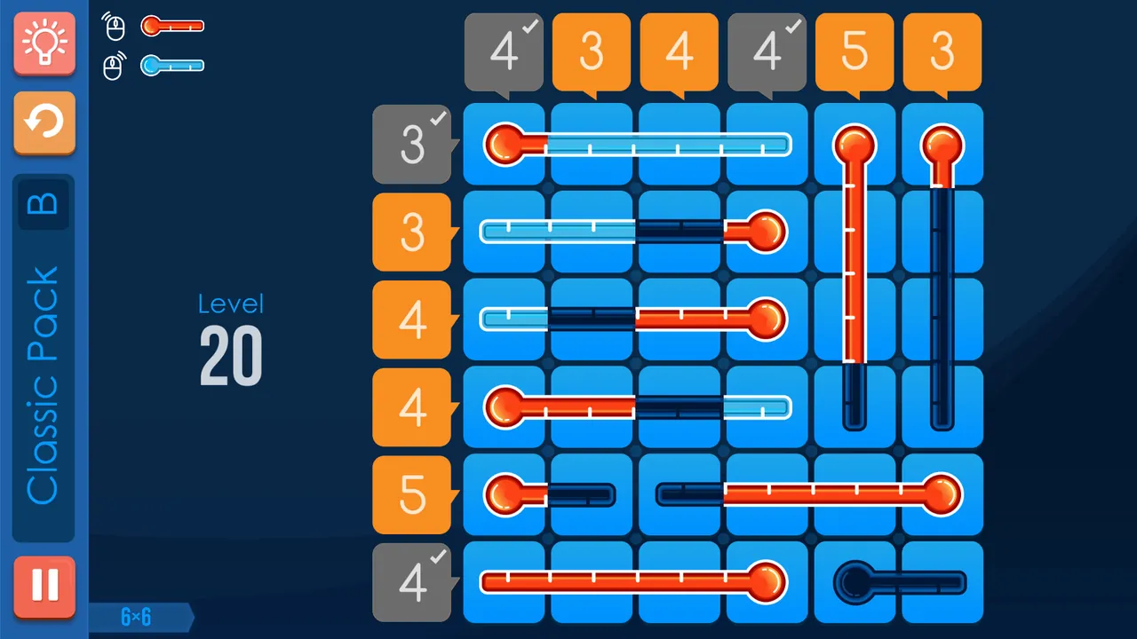 Grids of Thermometers — in-game combat moment
