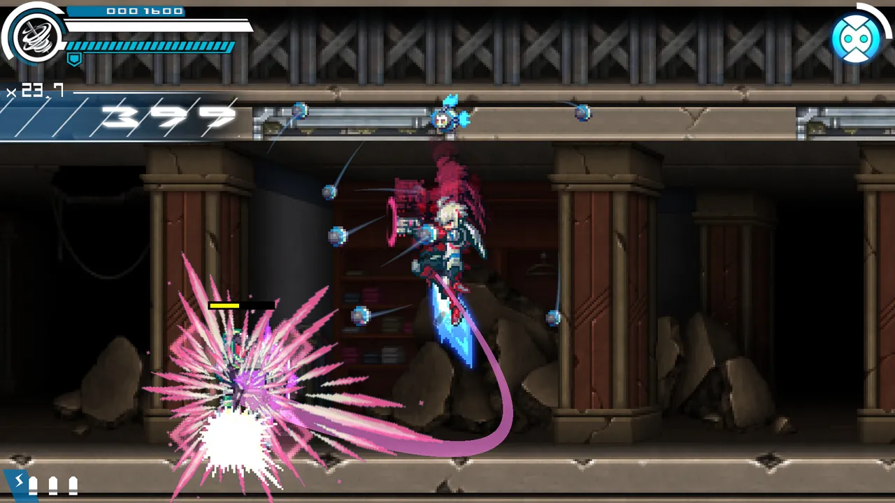 Gunvolt Chronicles: Luminous Avenger iX 1+2 Dual Collection — exploration snapshot