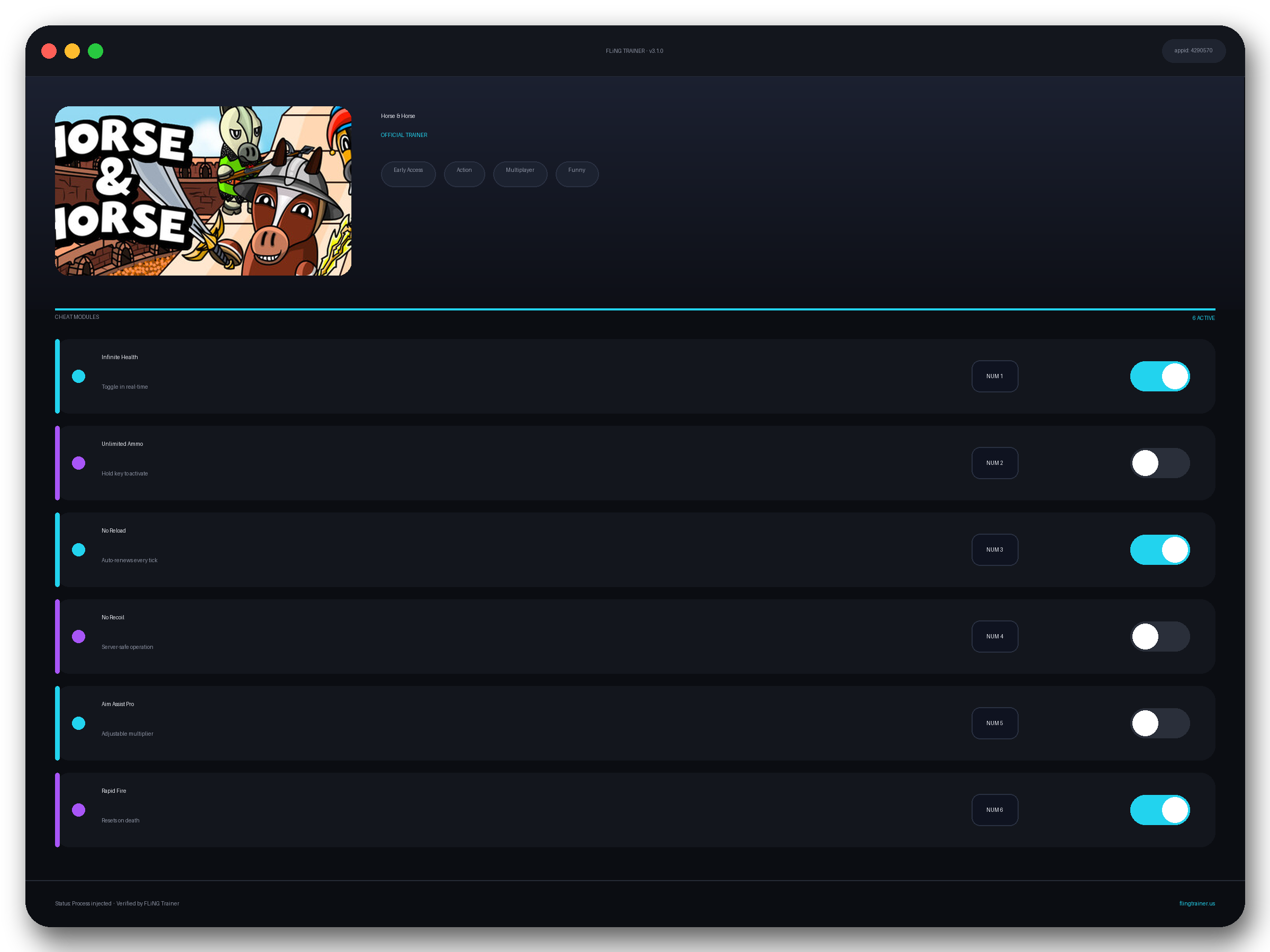Horse & Horse Trainer interface