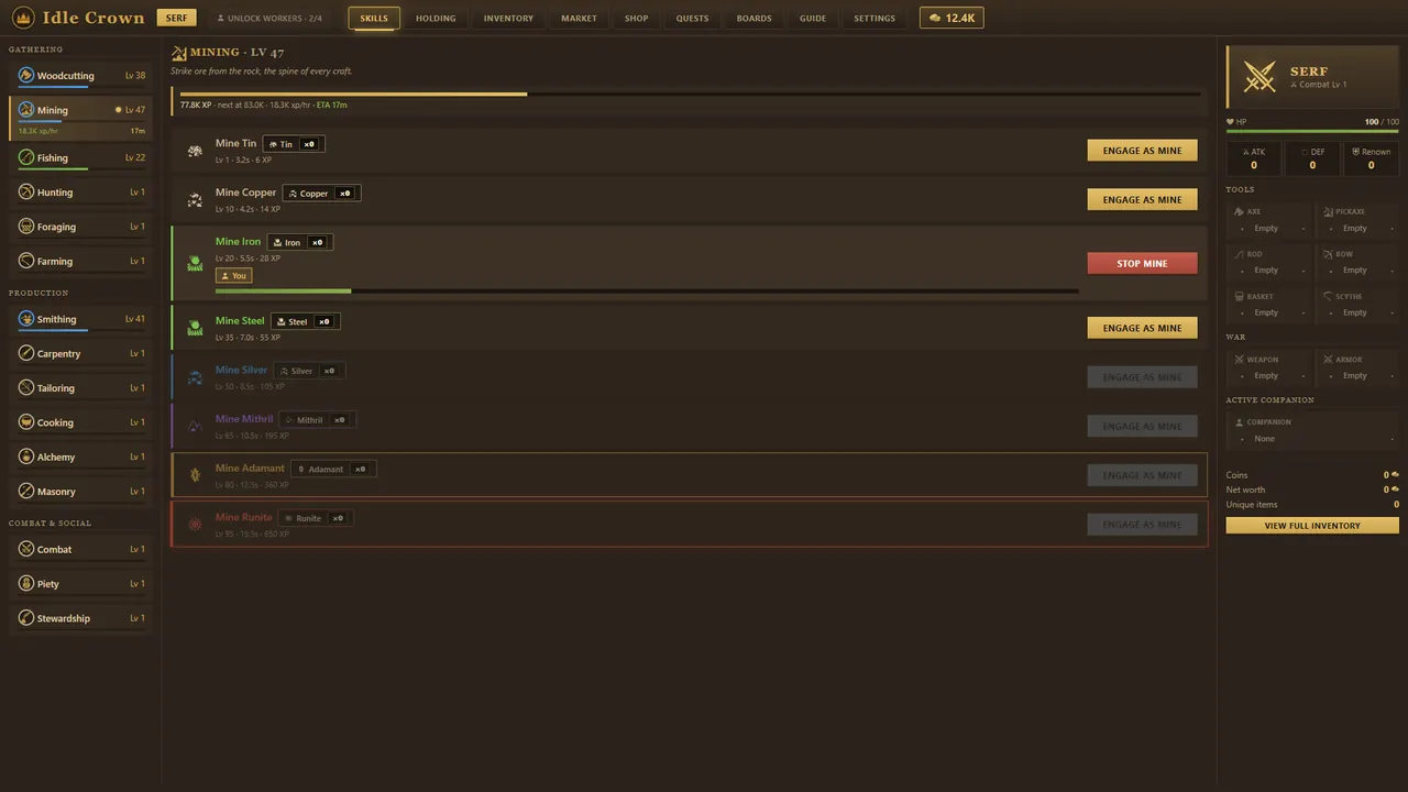 Idle Crown — in-game combat moment
