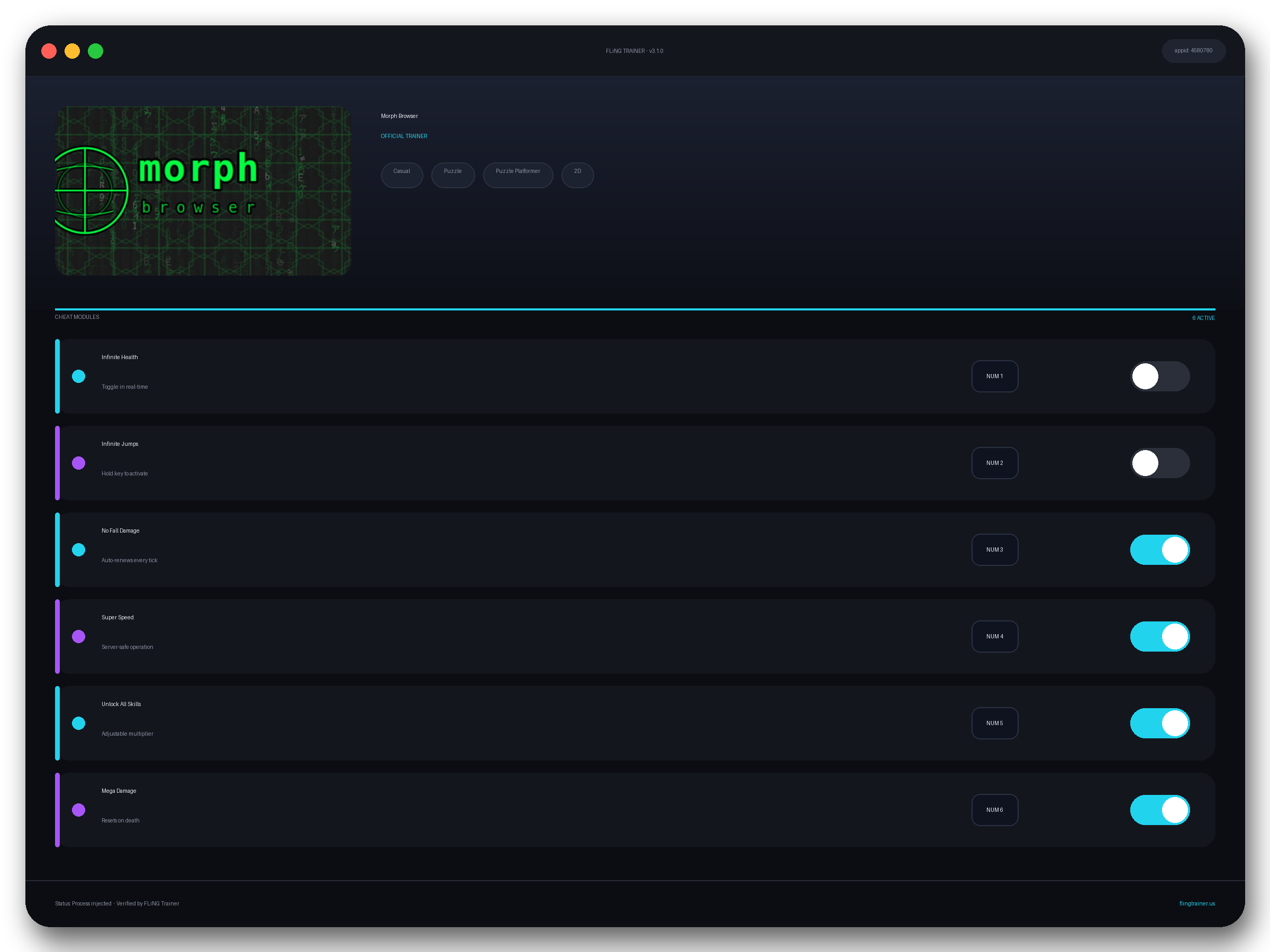 Morph Browser Trainer interface