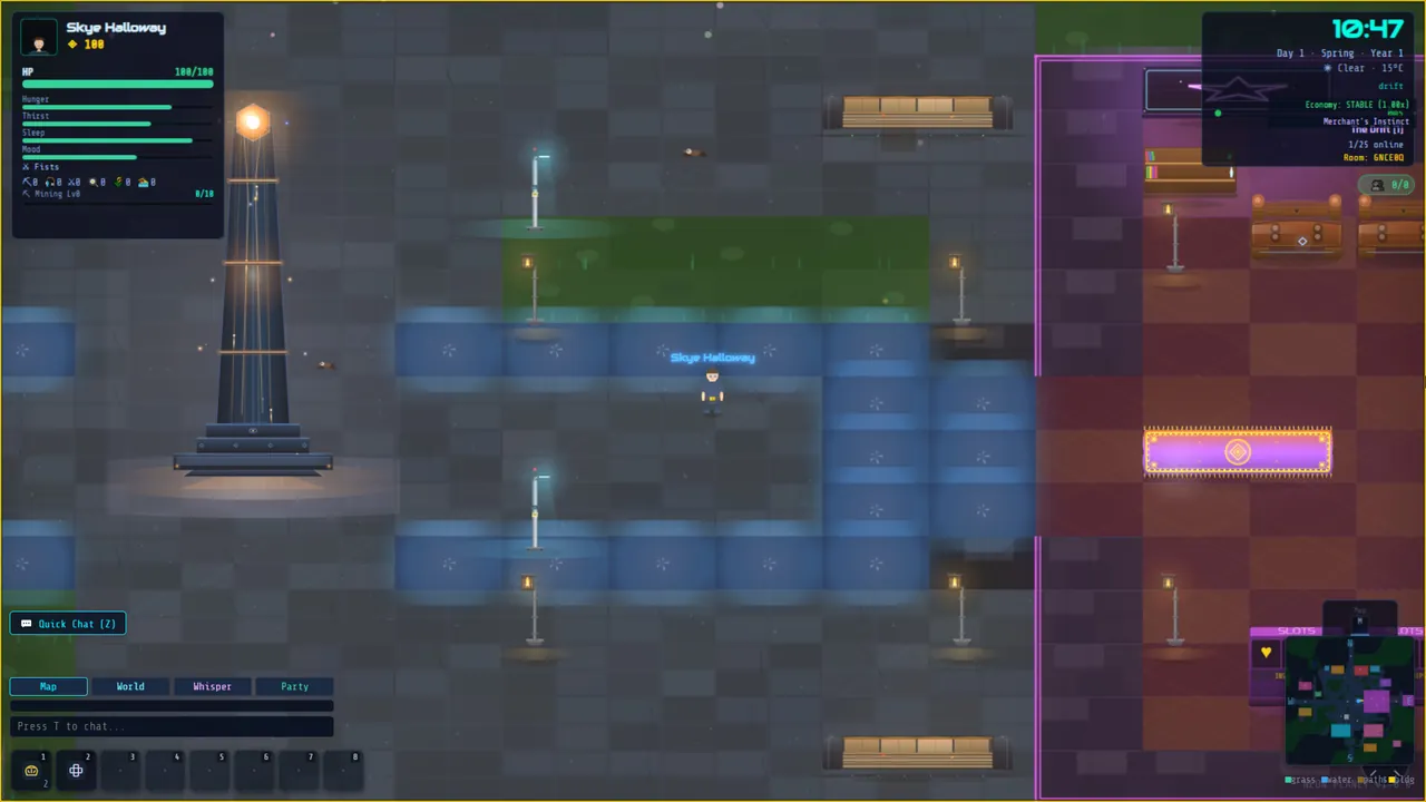 Neon Planet — environment preview