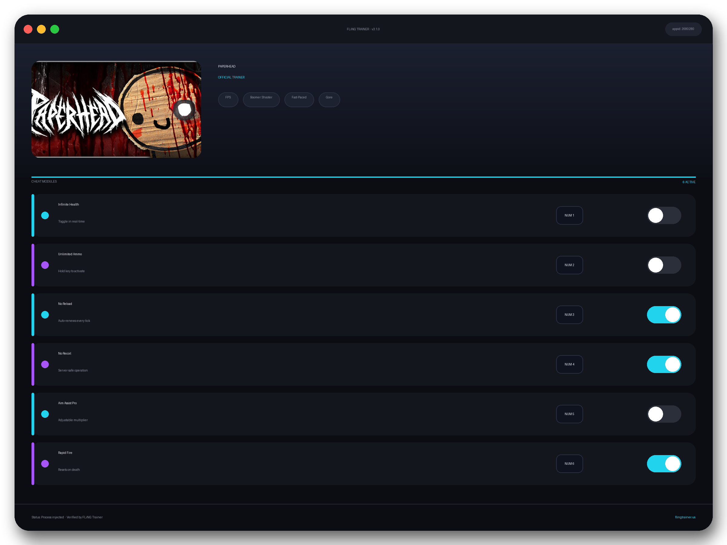 PAPERHEAD Trainer interface