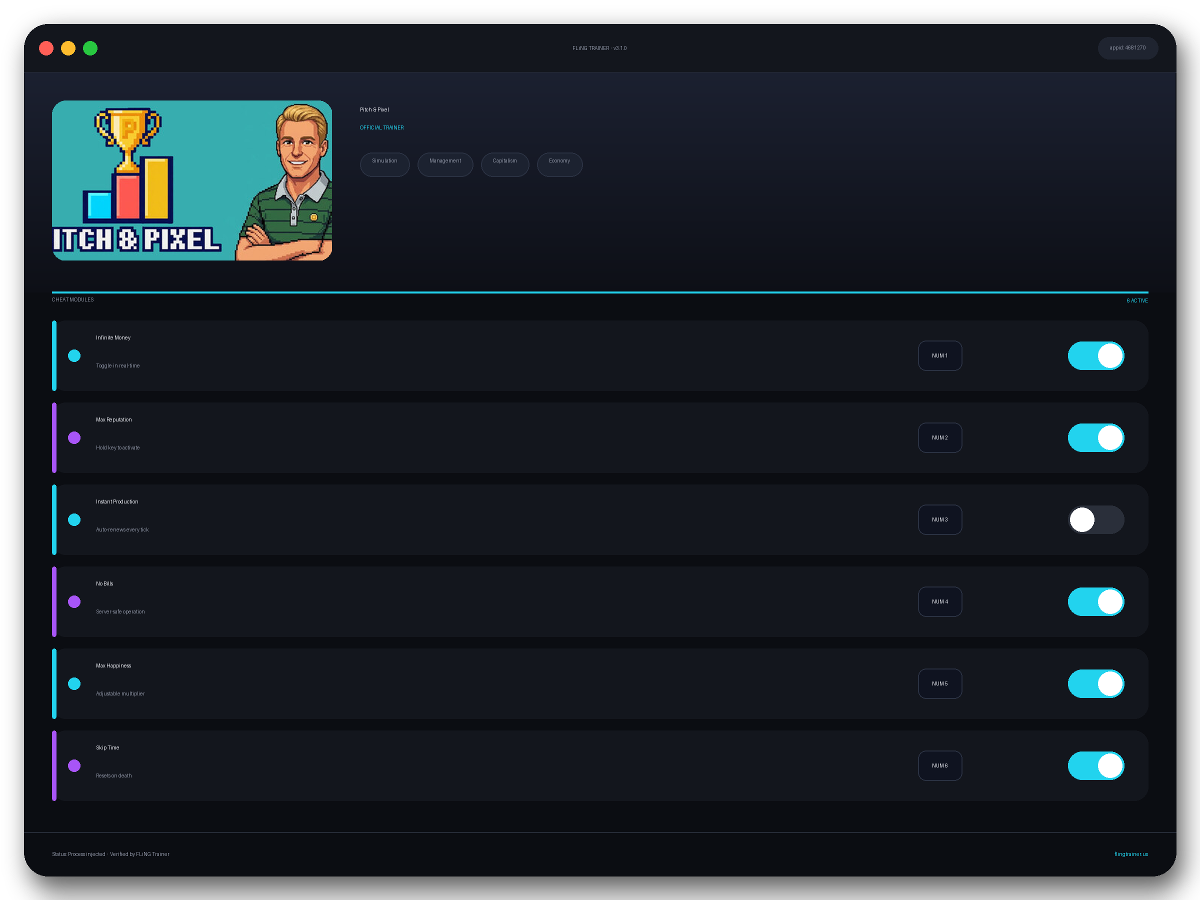Pitch & Pixel Trainer interface