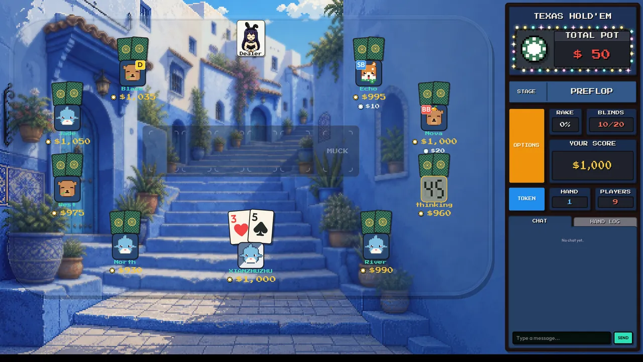 Pixel Texas Hold'em — gameplay showcase