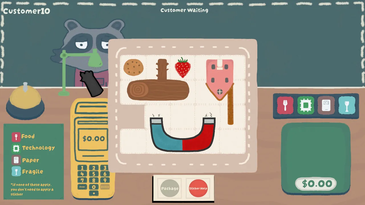 Raccoon Packer: A Cozy Puzzle Game — story scene capture