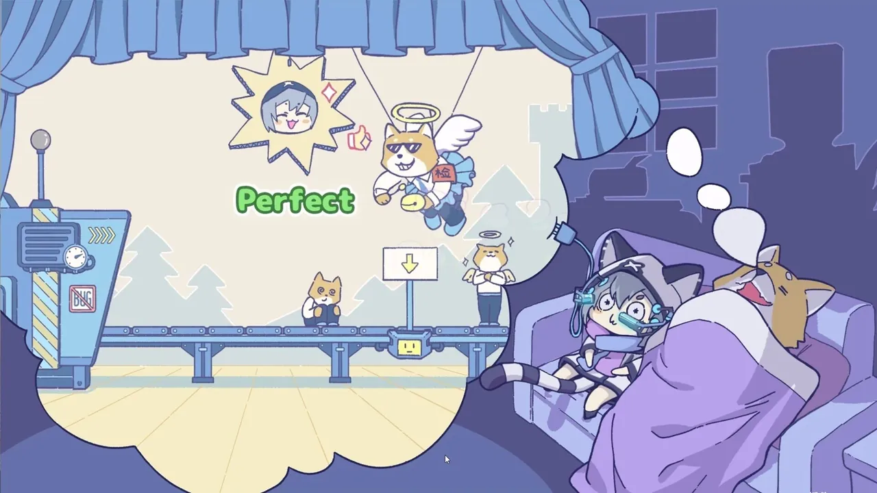 Rhythm Animal Café — in-game combat moment