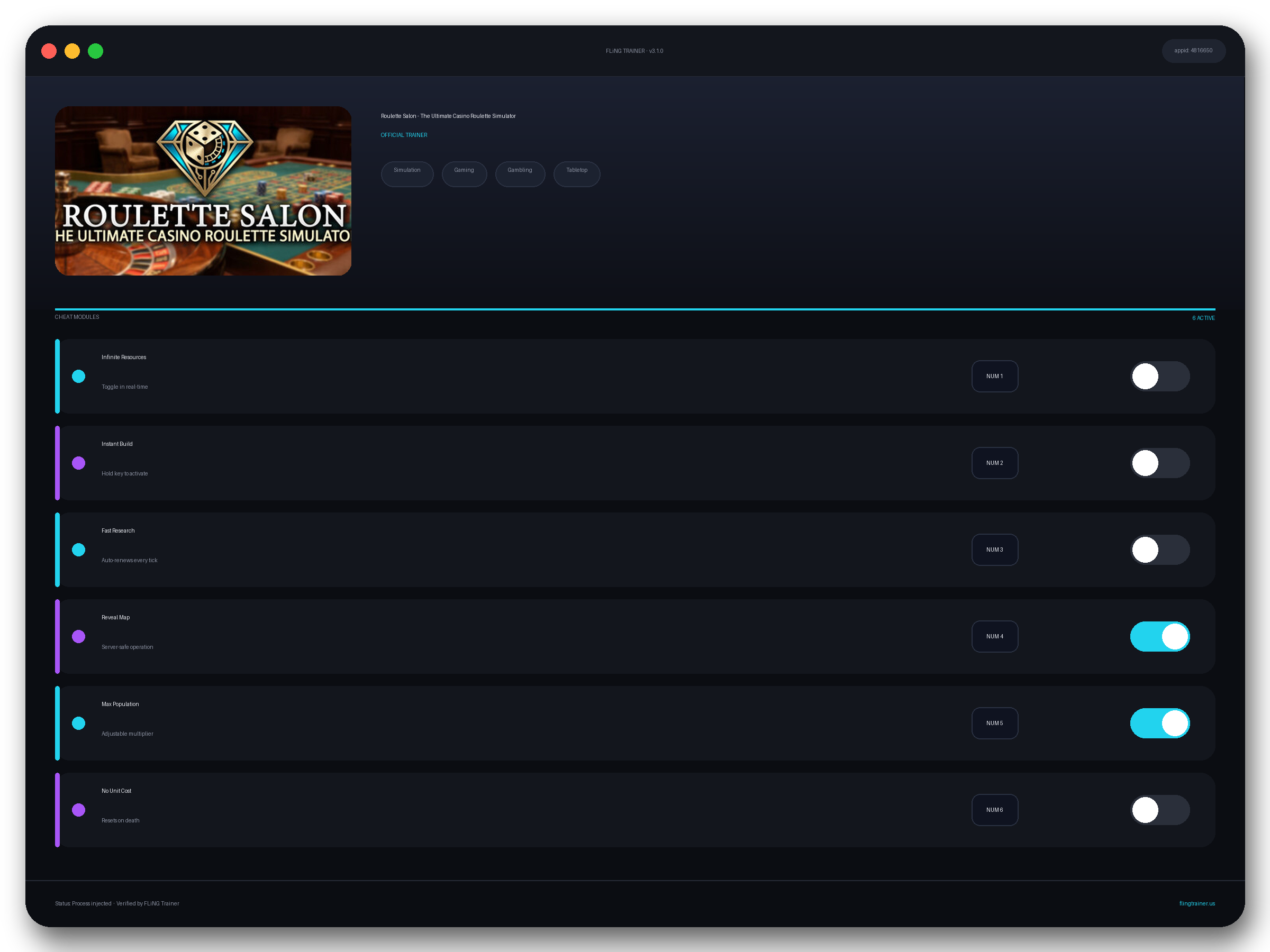 Roulette Salon - The Ultimate Casino Roulette Simulator Trainer interface