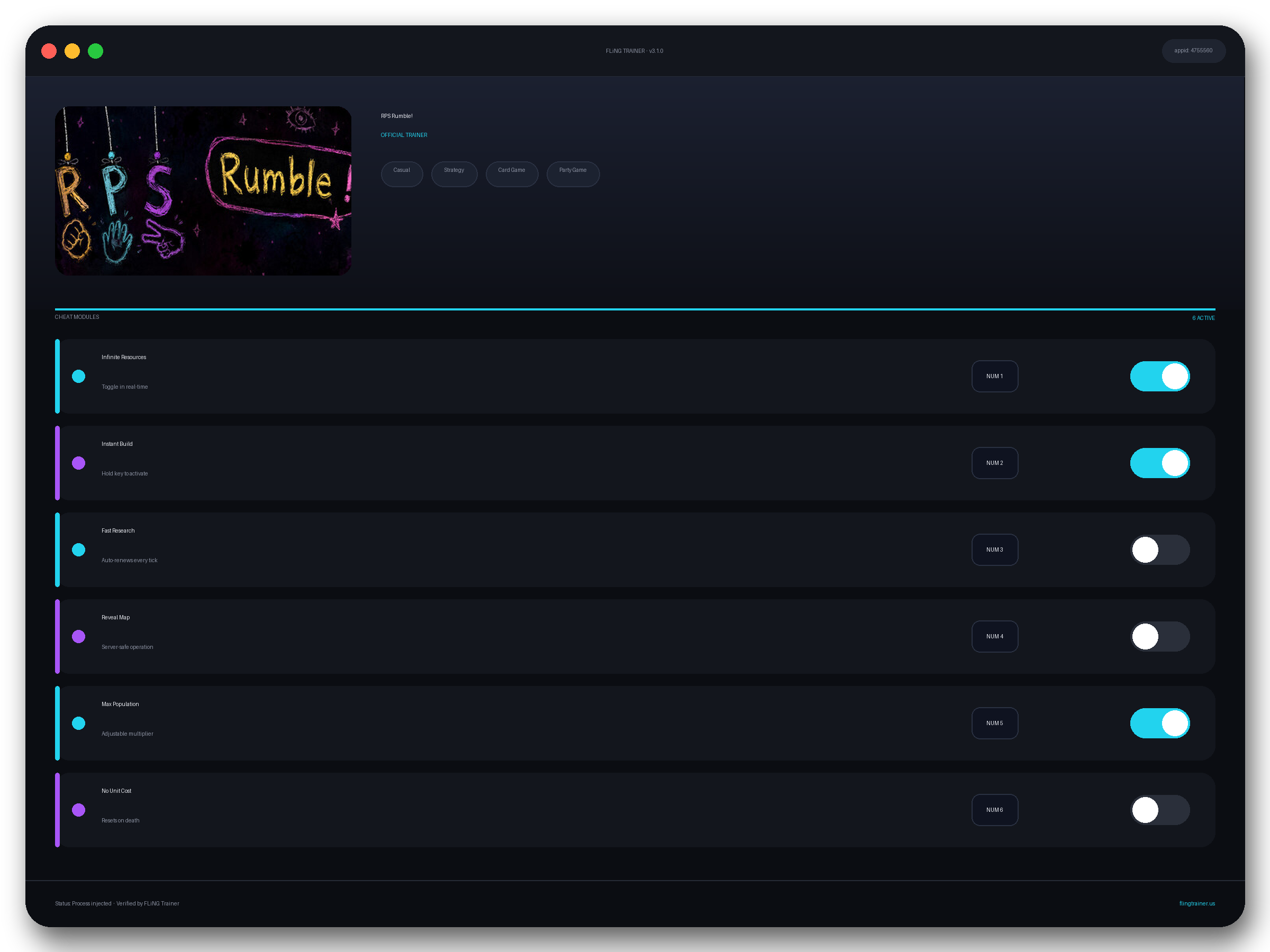 RPS Rumble! Trainer interface