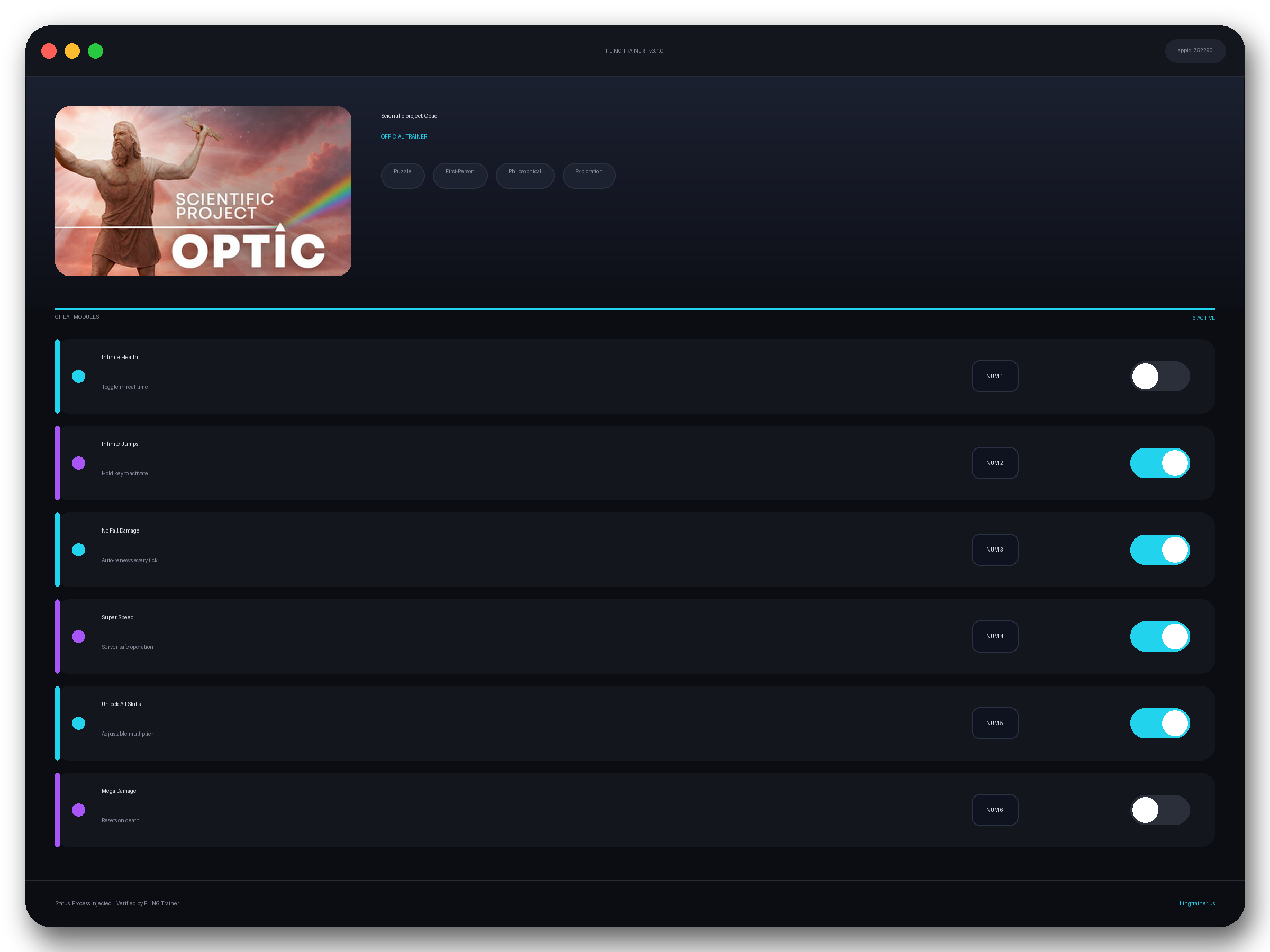 Scientific project: Optic Trainer interface