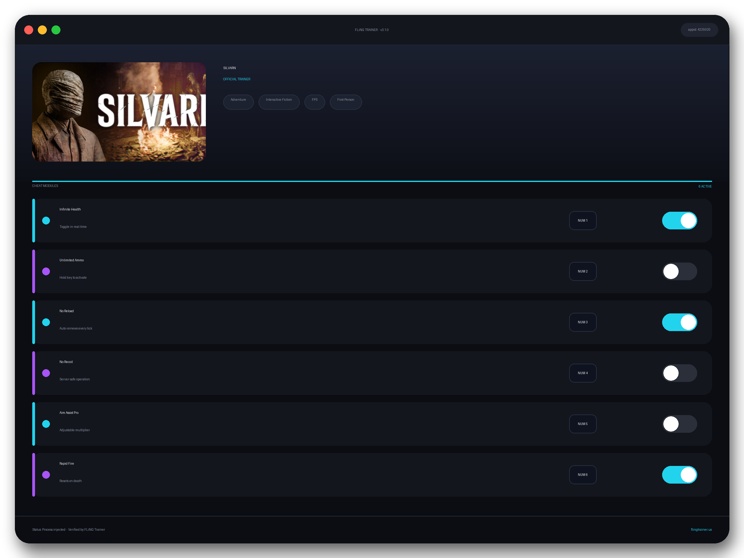SILVARN Trainer interface