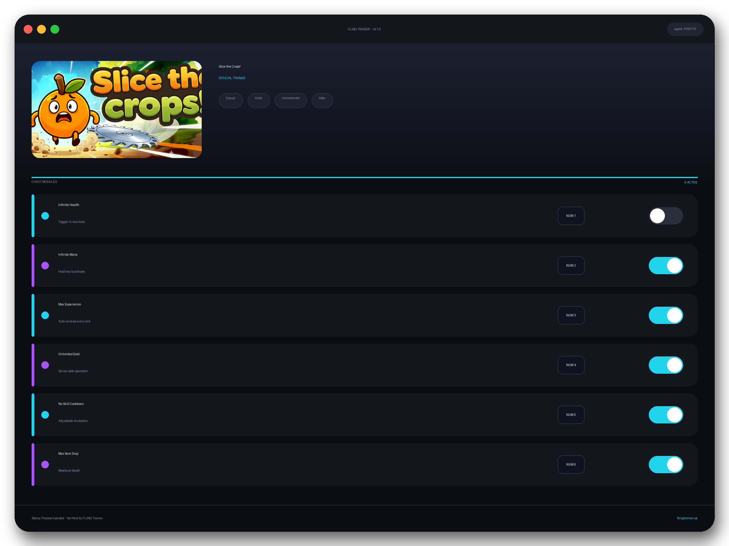Slice the Crops! Trainer interface