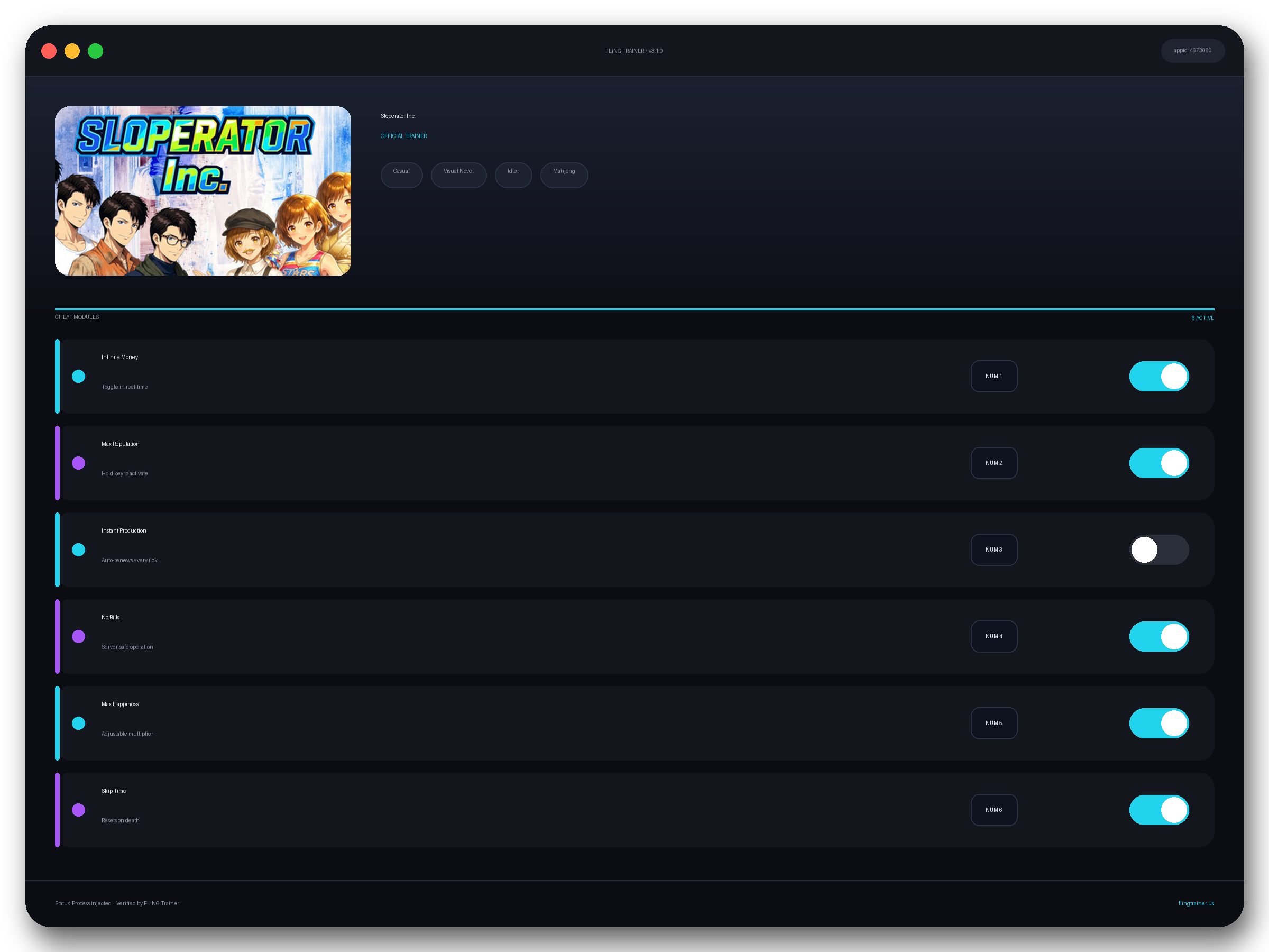 Sloperator Inc. Trainer interface
