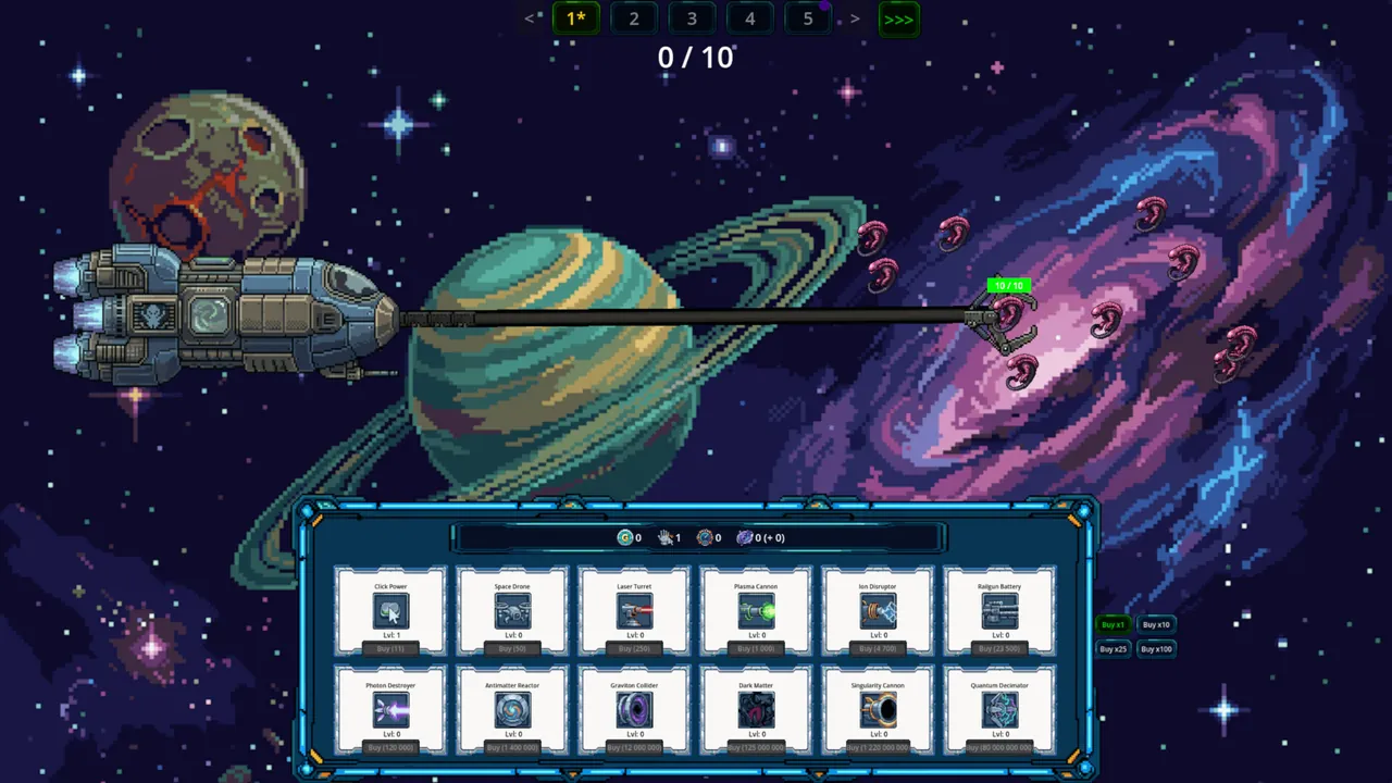 Space Fetus Attack Idle Clicker — exploration snapshot