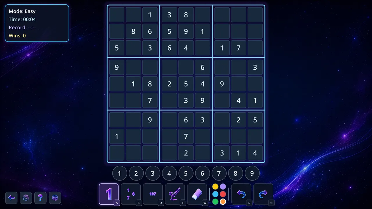 Sudoku Infinity — environment preview