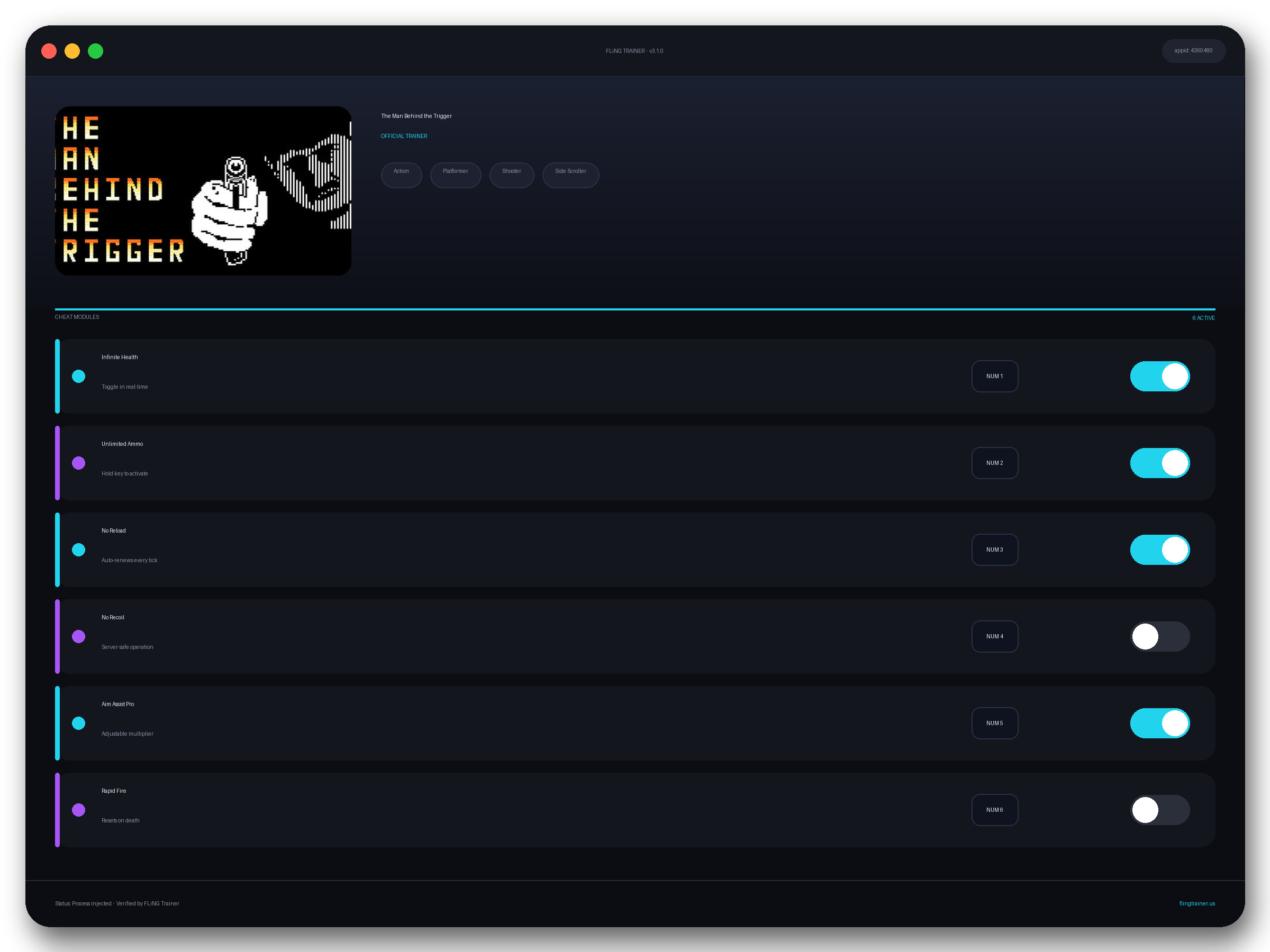 The Man Behind the Trigger Trainer interface